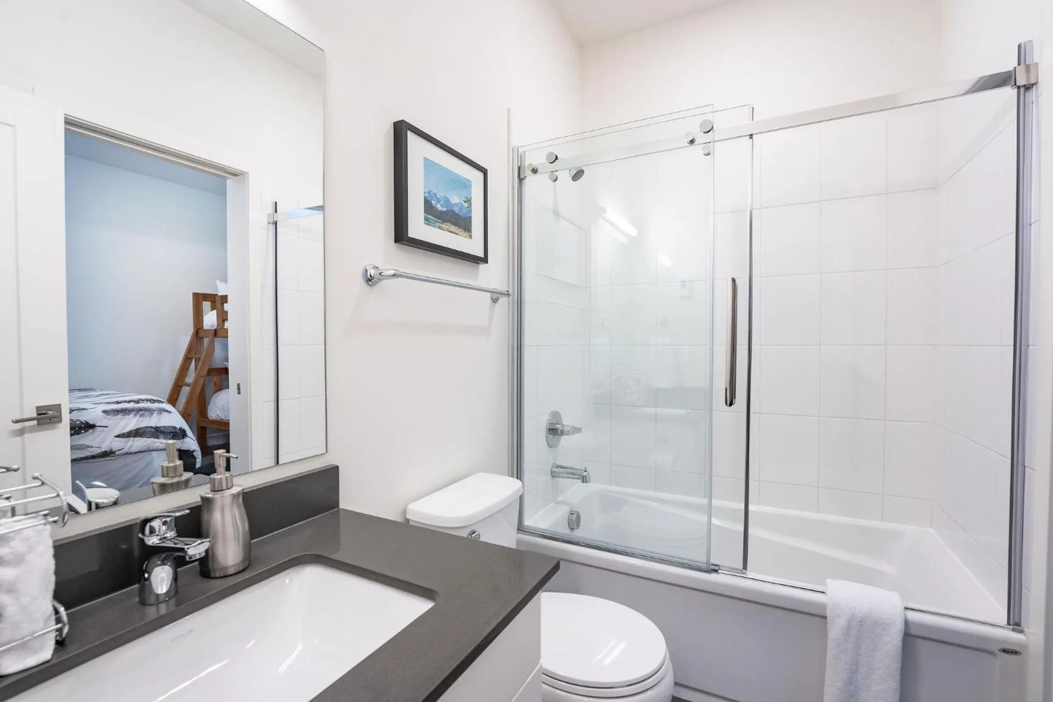 Bathroom in Alpine Escape by Revelstoke Vacations