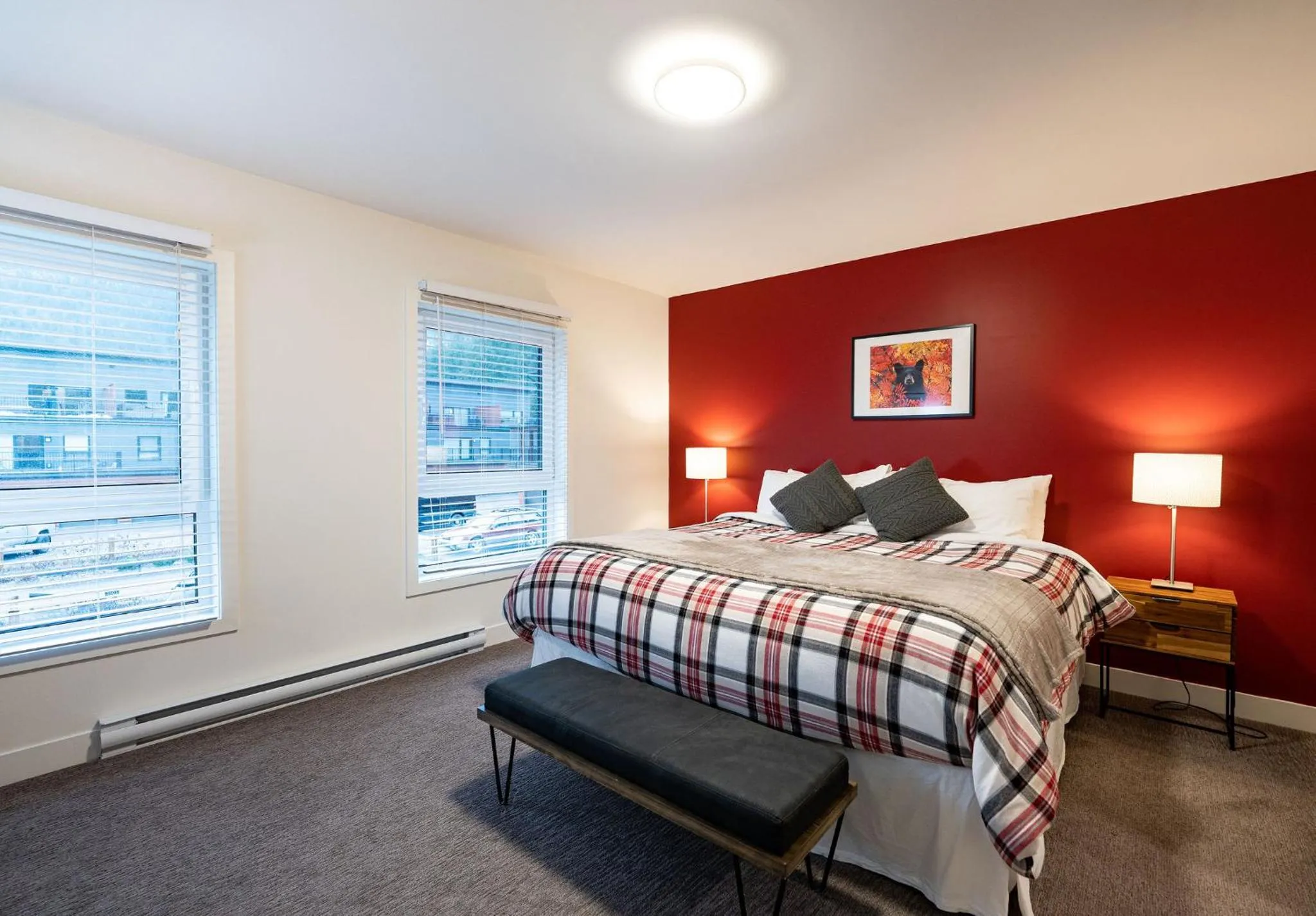 Bedroom, Bed in Alpine Escape by Revelstoke Vacations
