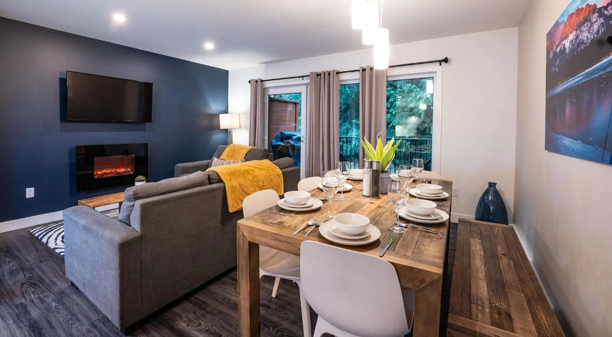 Dining area in Alpine Escape by Revelstoke Vacations