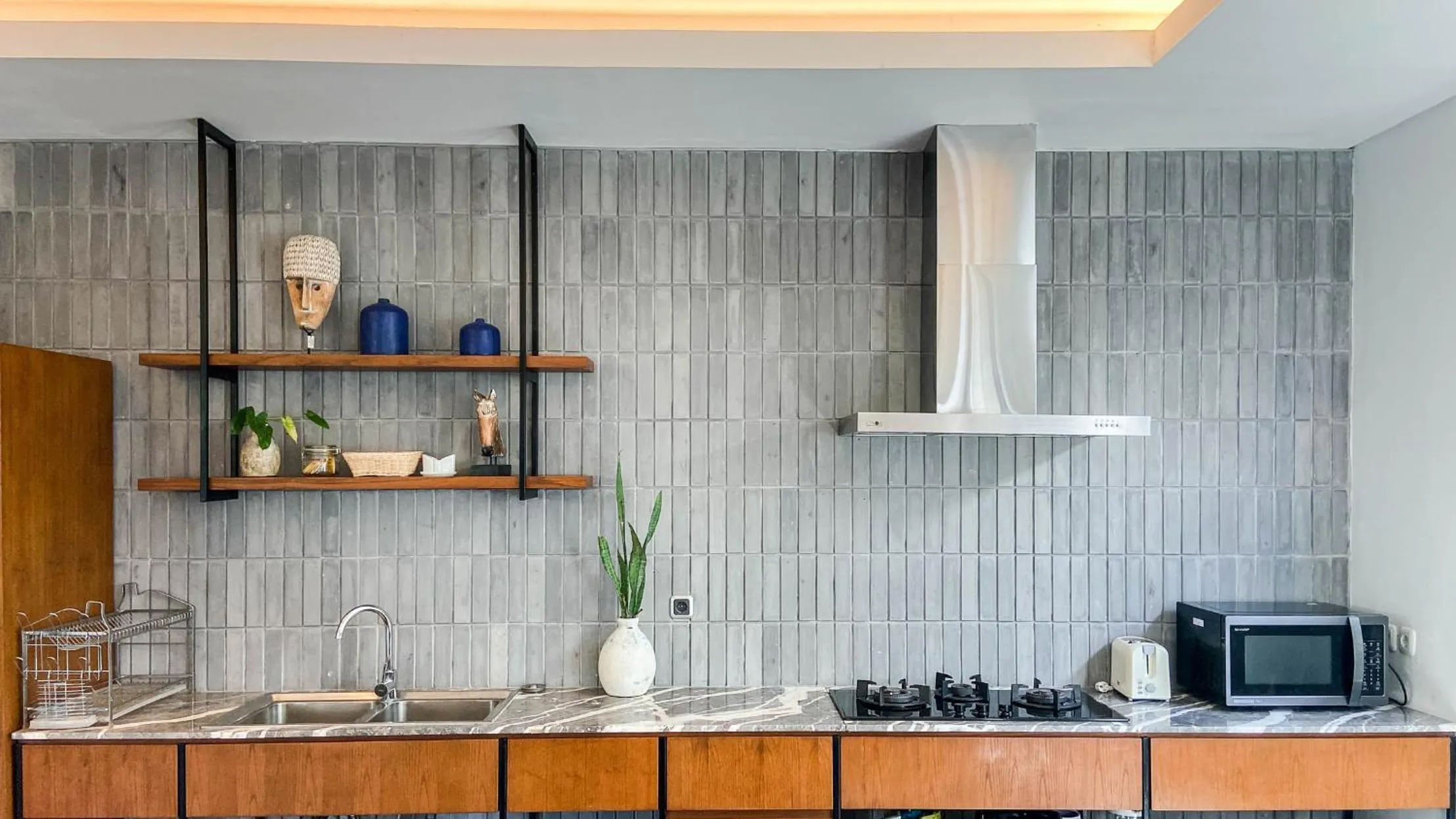 Kitchen or kitchenette in Villa Daun 3 Canggu by Premier Hospitality Asia