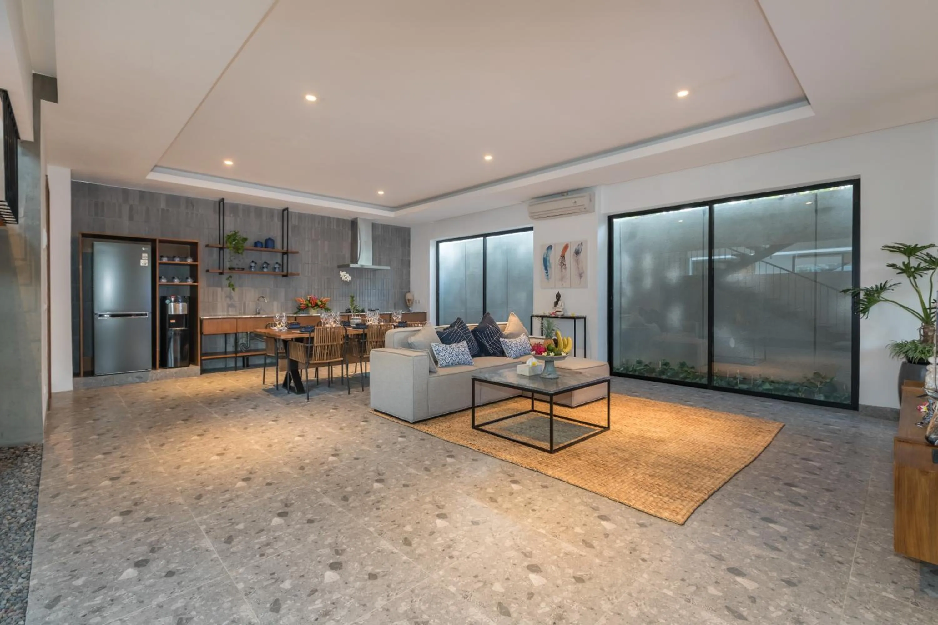 Living room in Villa Daun 3 Canggu by Premier Hospitality Asia