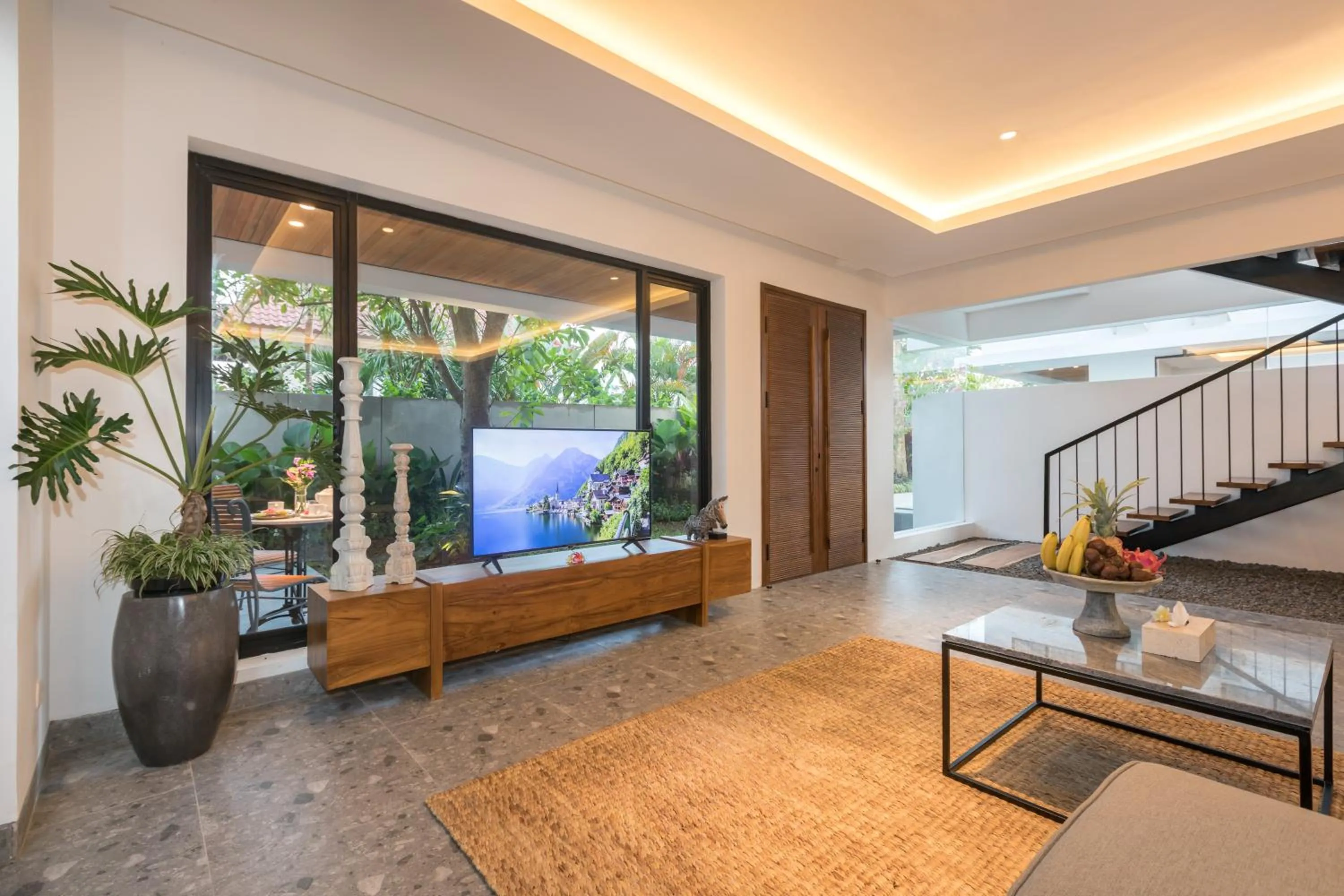 Living room in Villa Daun 3 Canggu by Premier Hospitality Asia