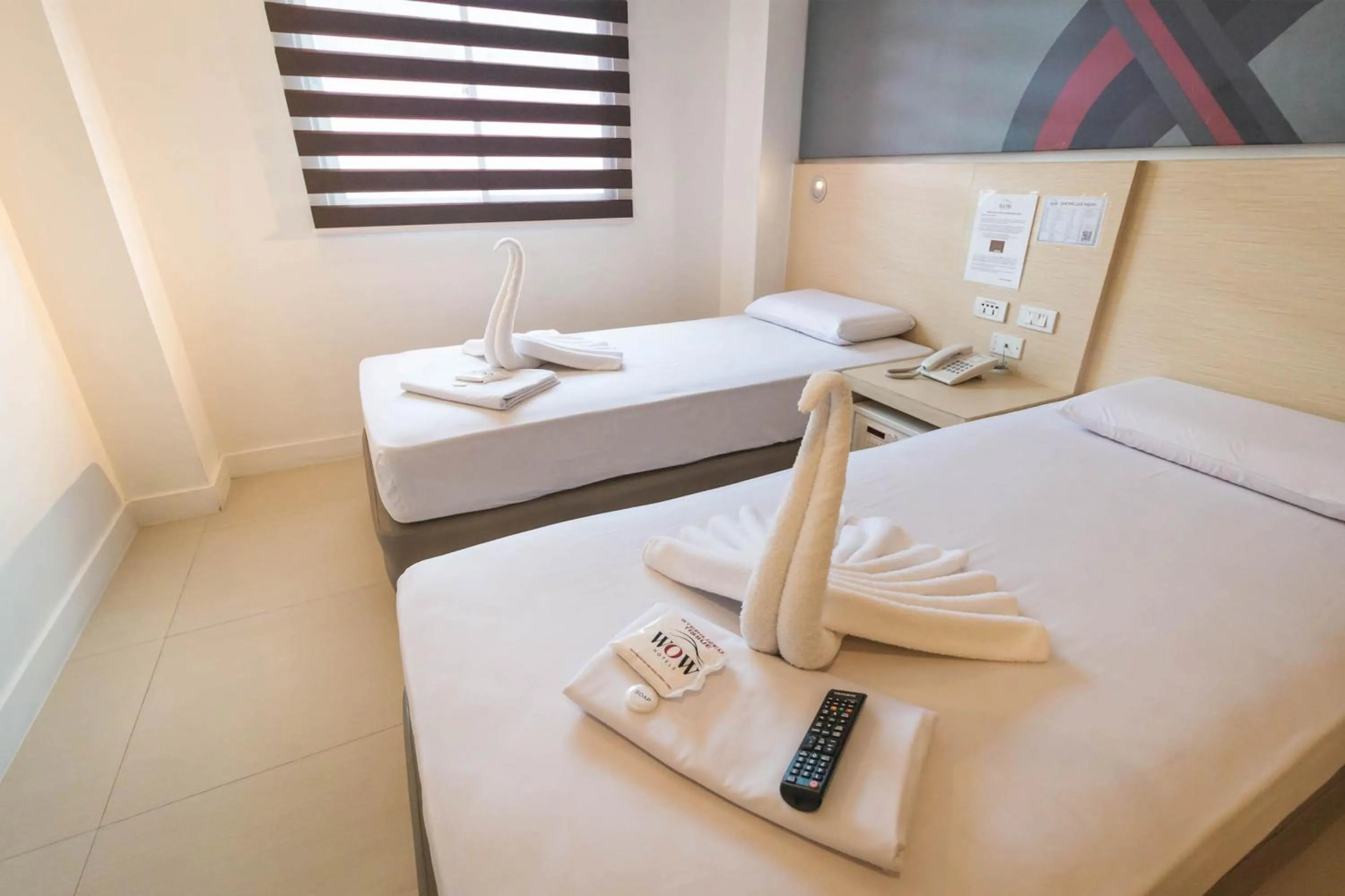 Bed in Wow Budget Hotel Cubao