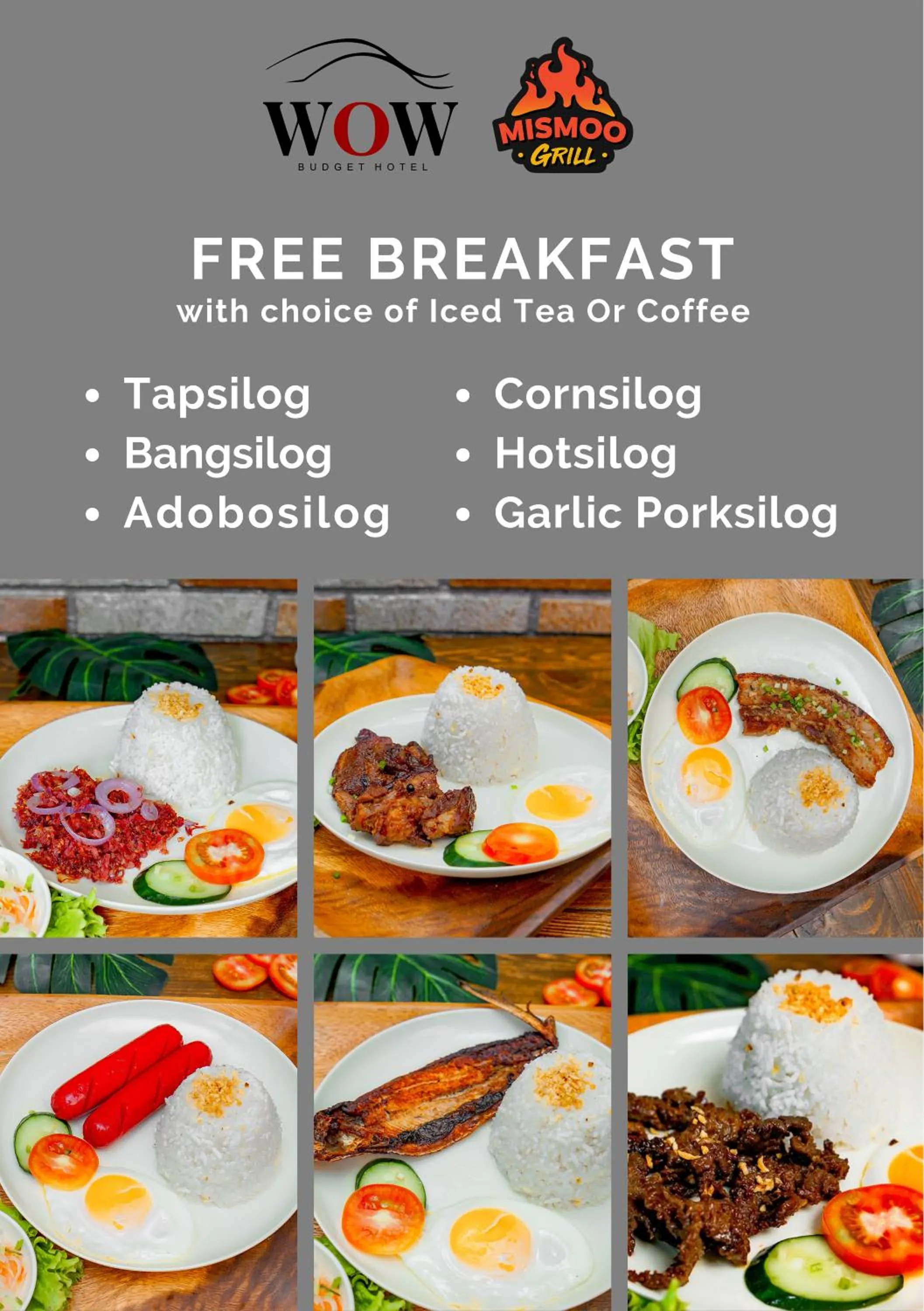 Breakfast in Wow Budget Hotel Cubao