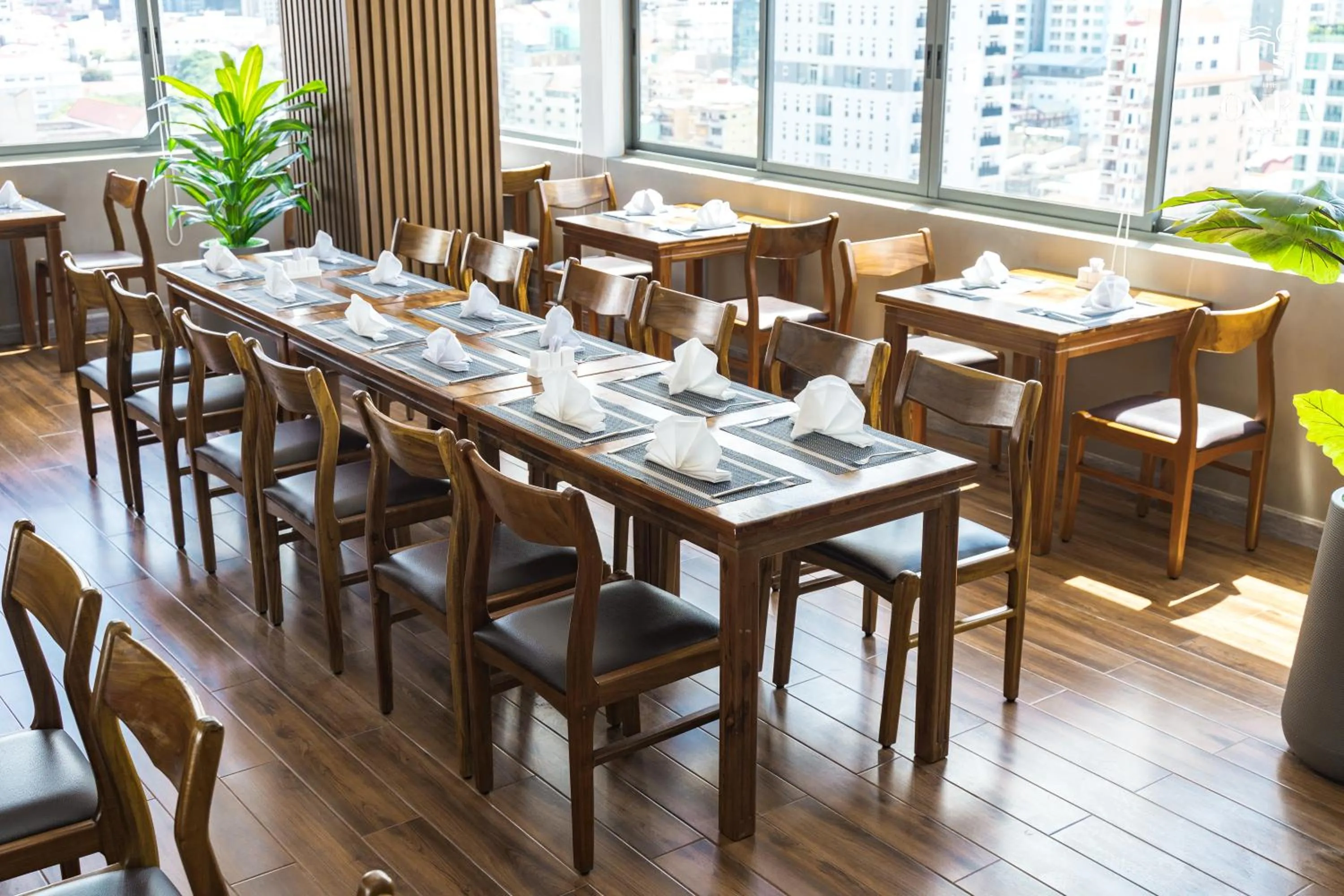Dining area in The ONRA Hotel