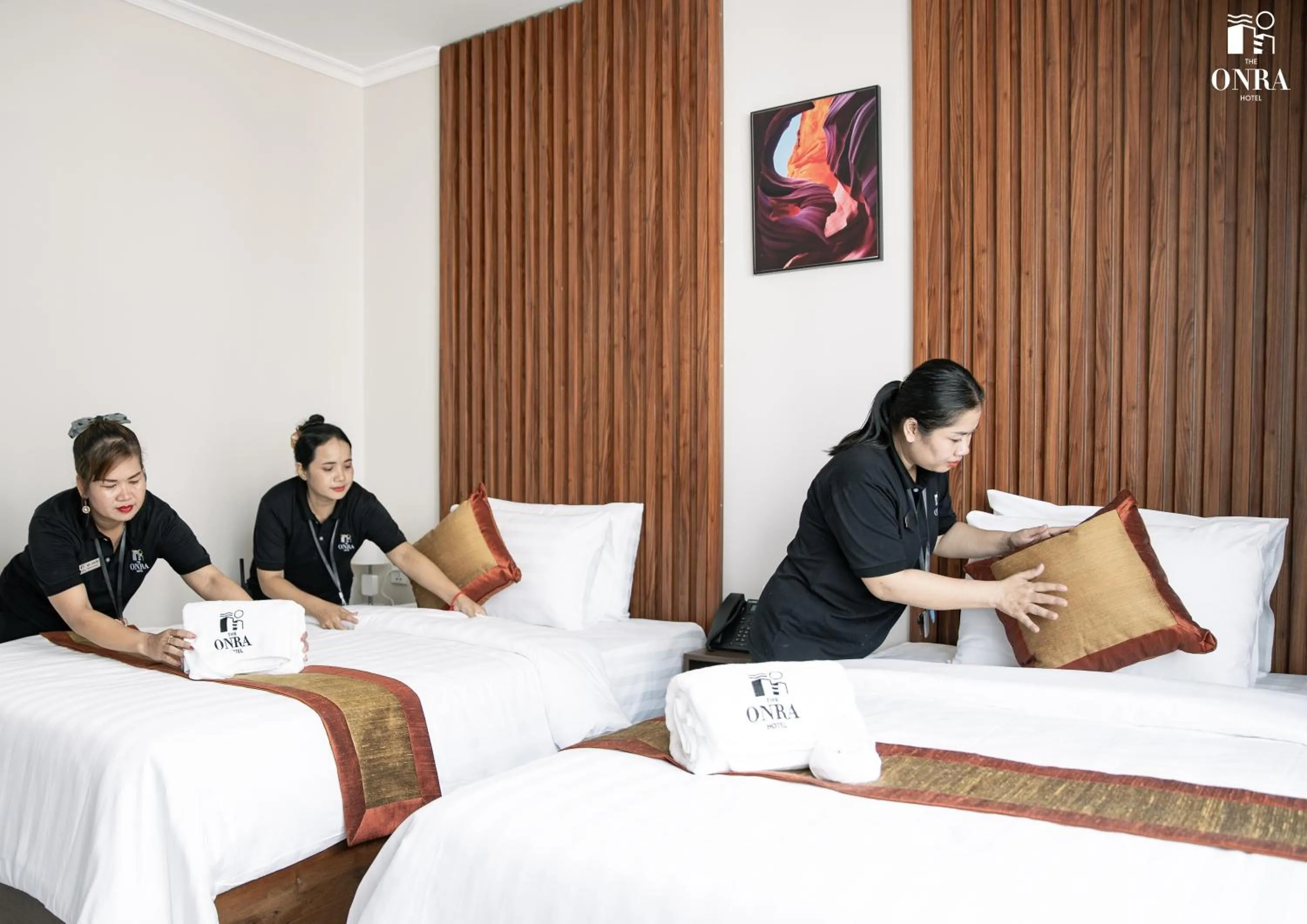 Staff, Bed in The ONRA Hotel