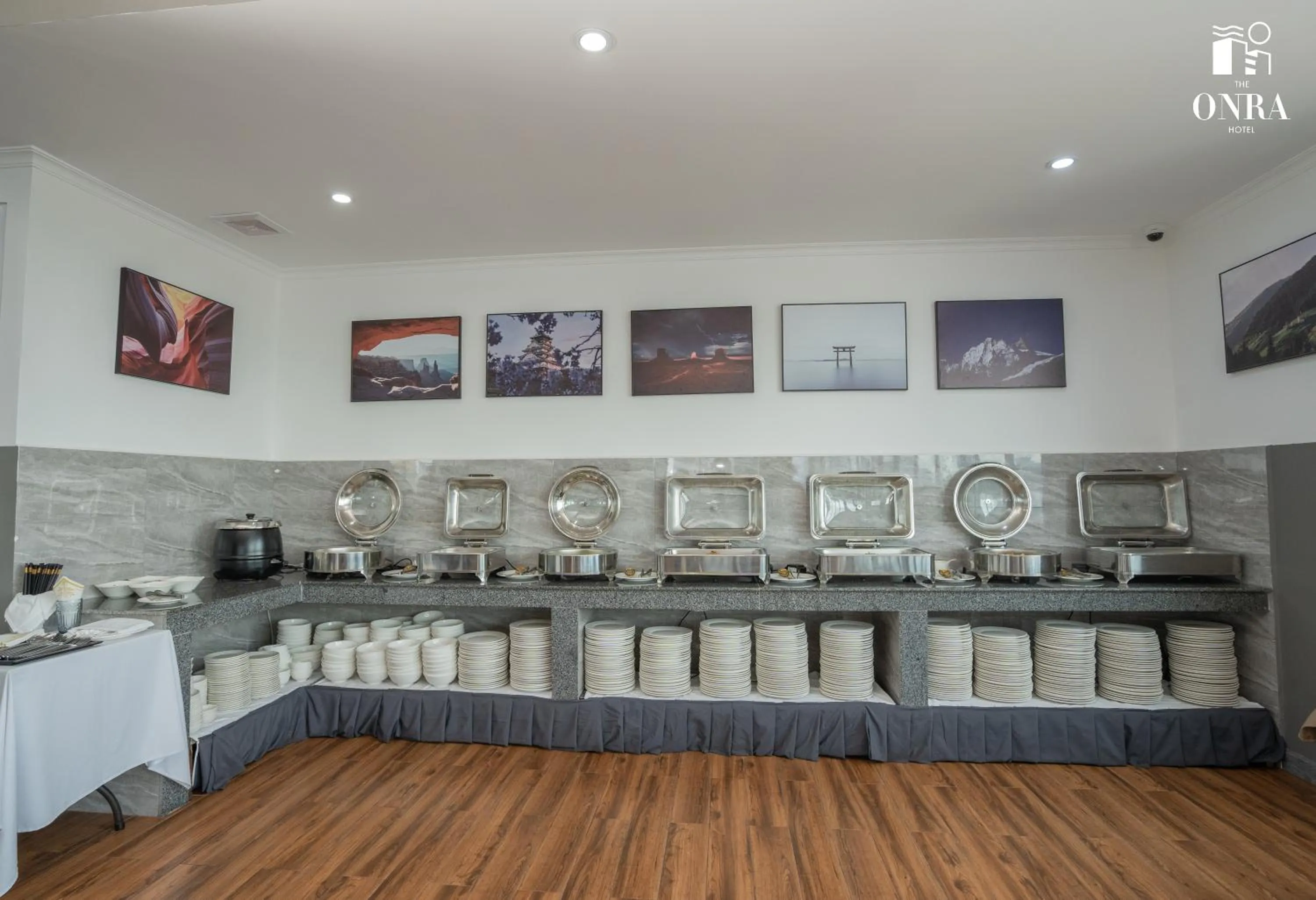 Kitchen or kitchenette in The ONRA Hotel