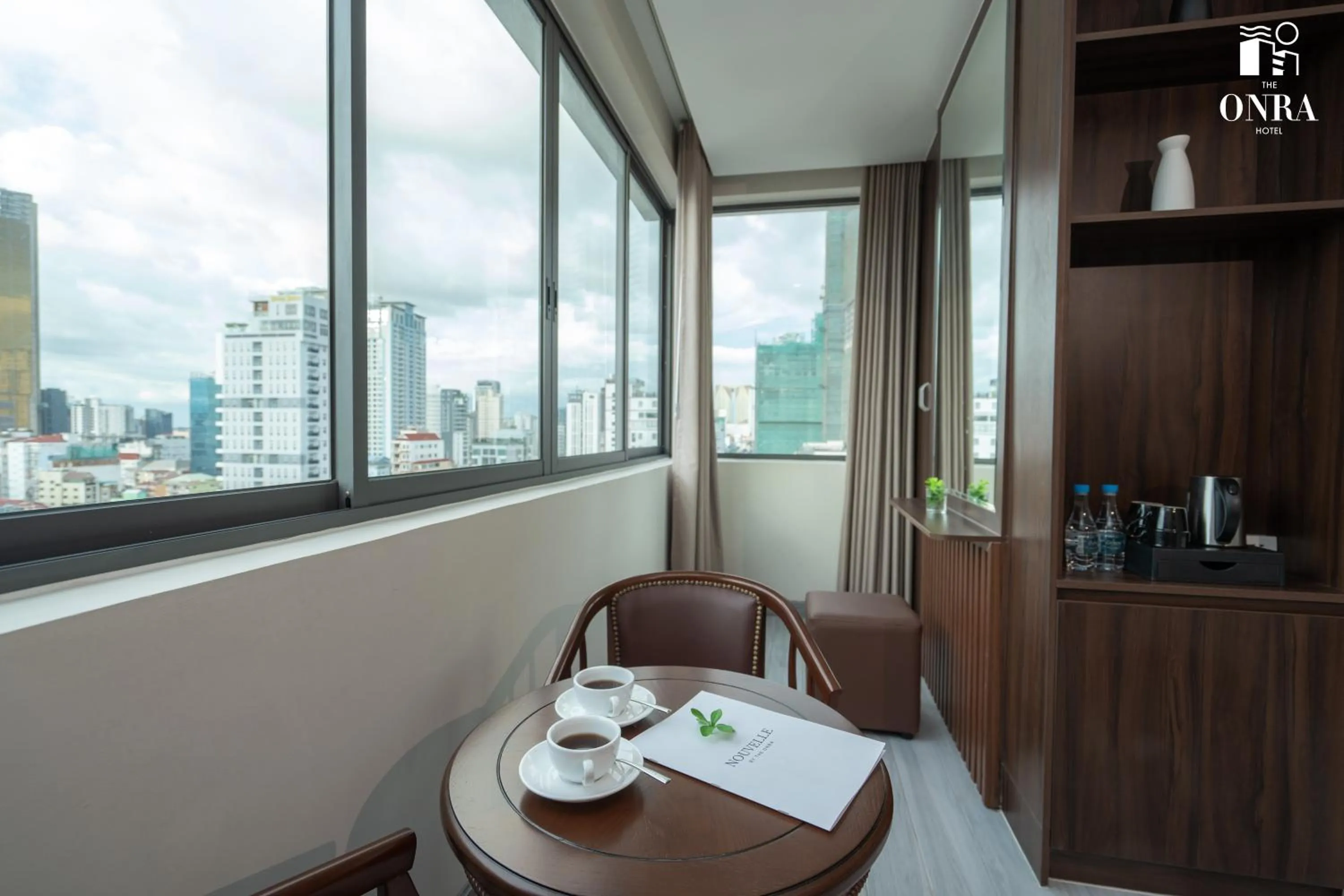 Seating area in The ONRA Hotel
