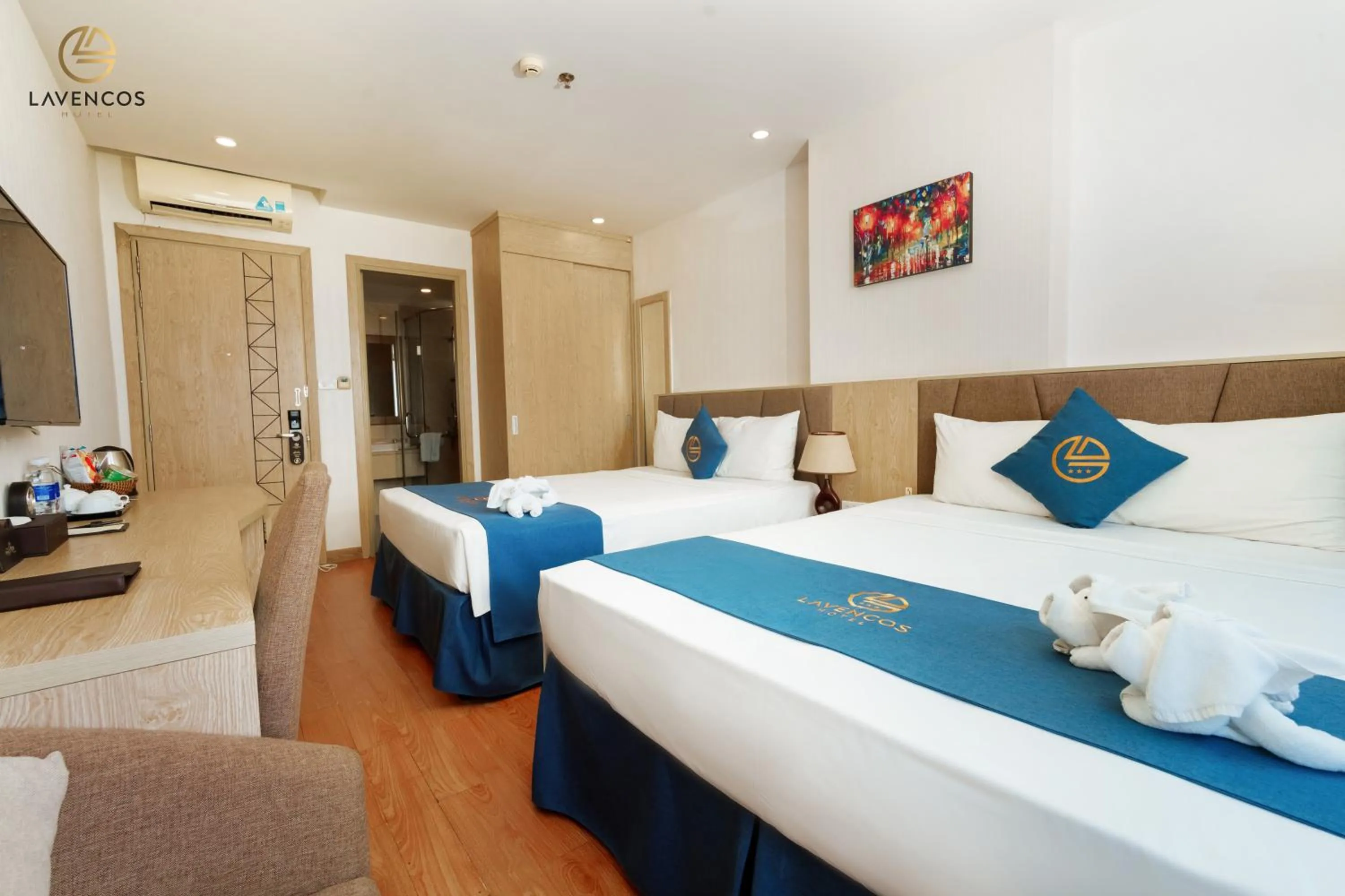 Bed in Lavencos Hotel Da Nang