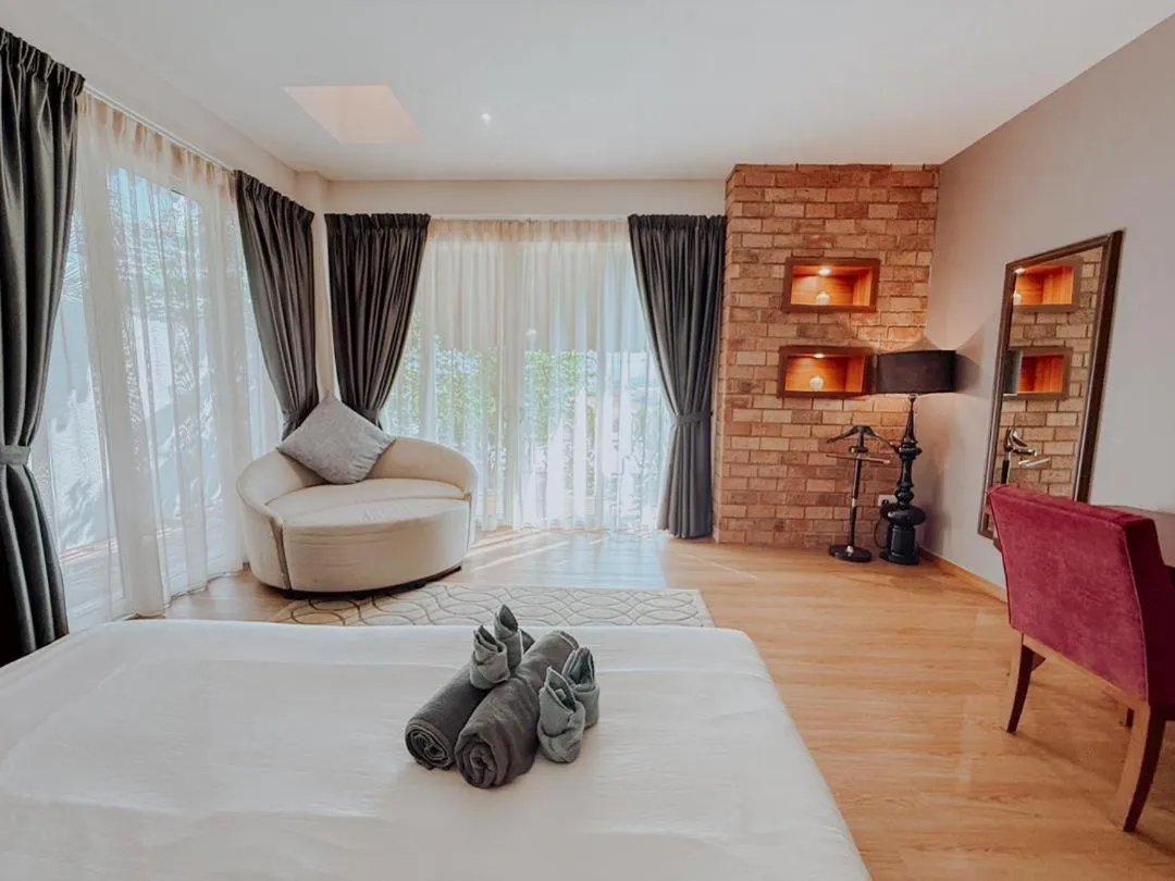 Bed in Royale Riviera Resort Private Pool Villas