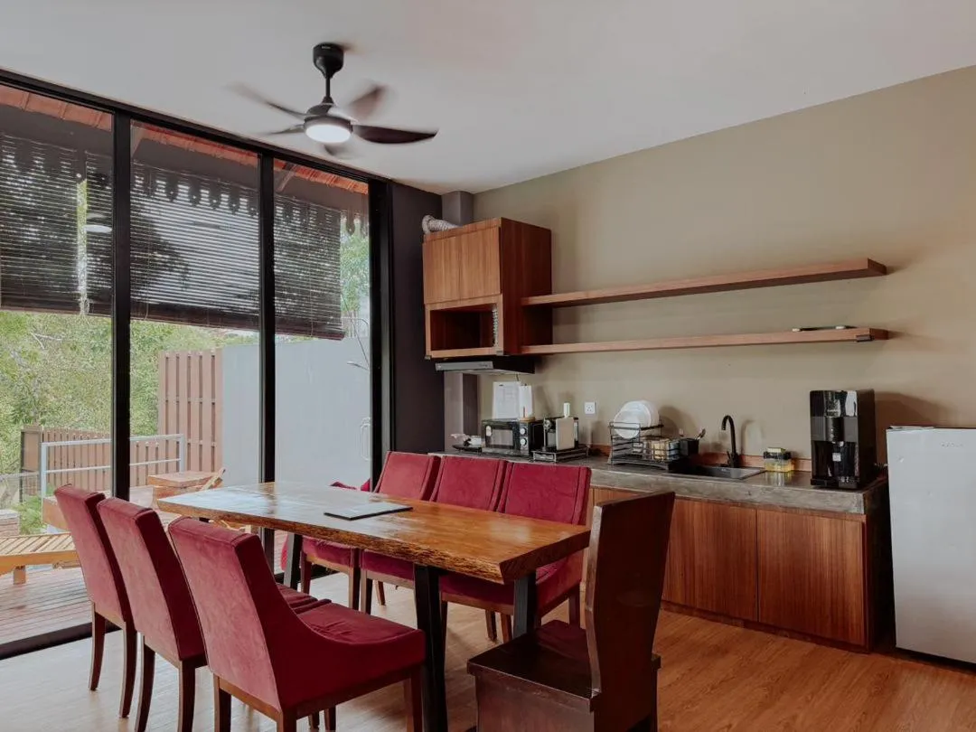 Kitchen or kitchenette in Royale Riviera Resort Private Pool Villas