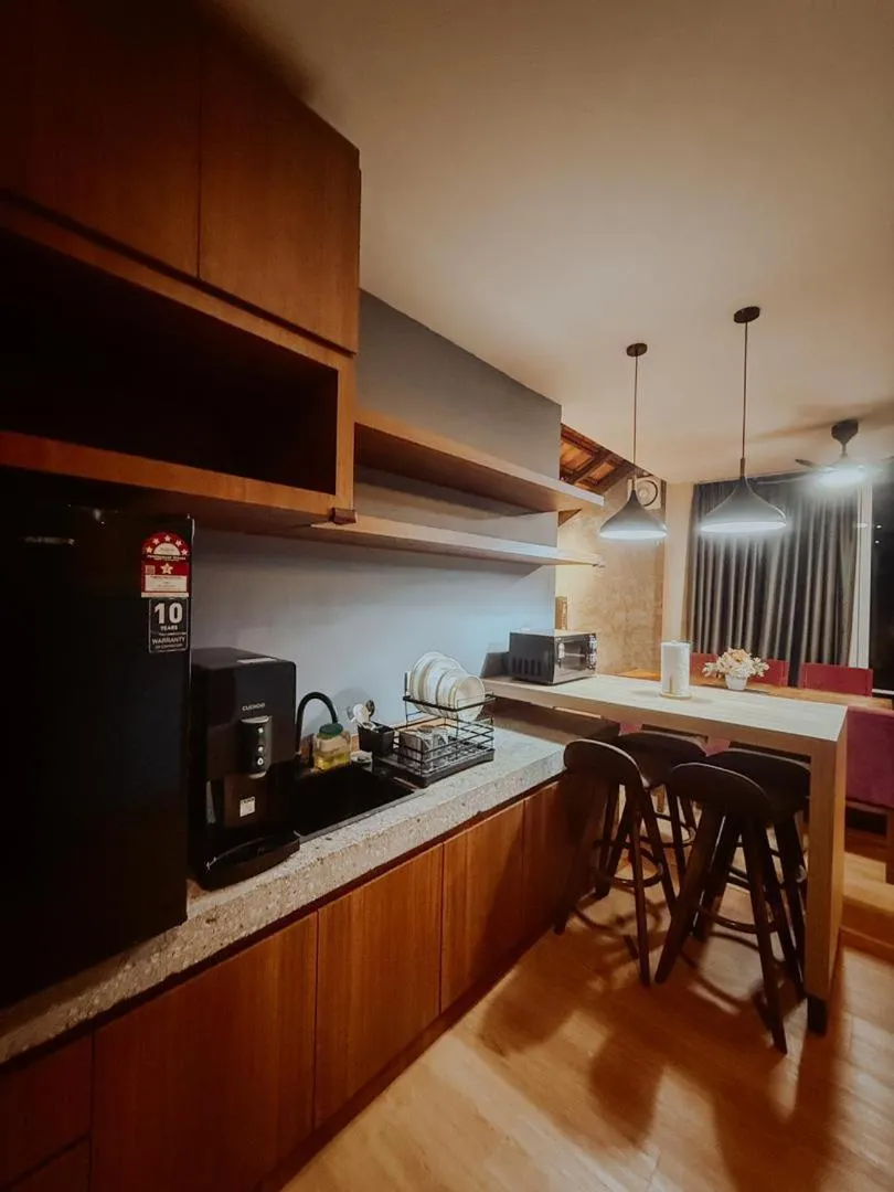 Kitchen or kitchenette in Royale Riviera Resort Private Pool Villas