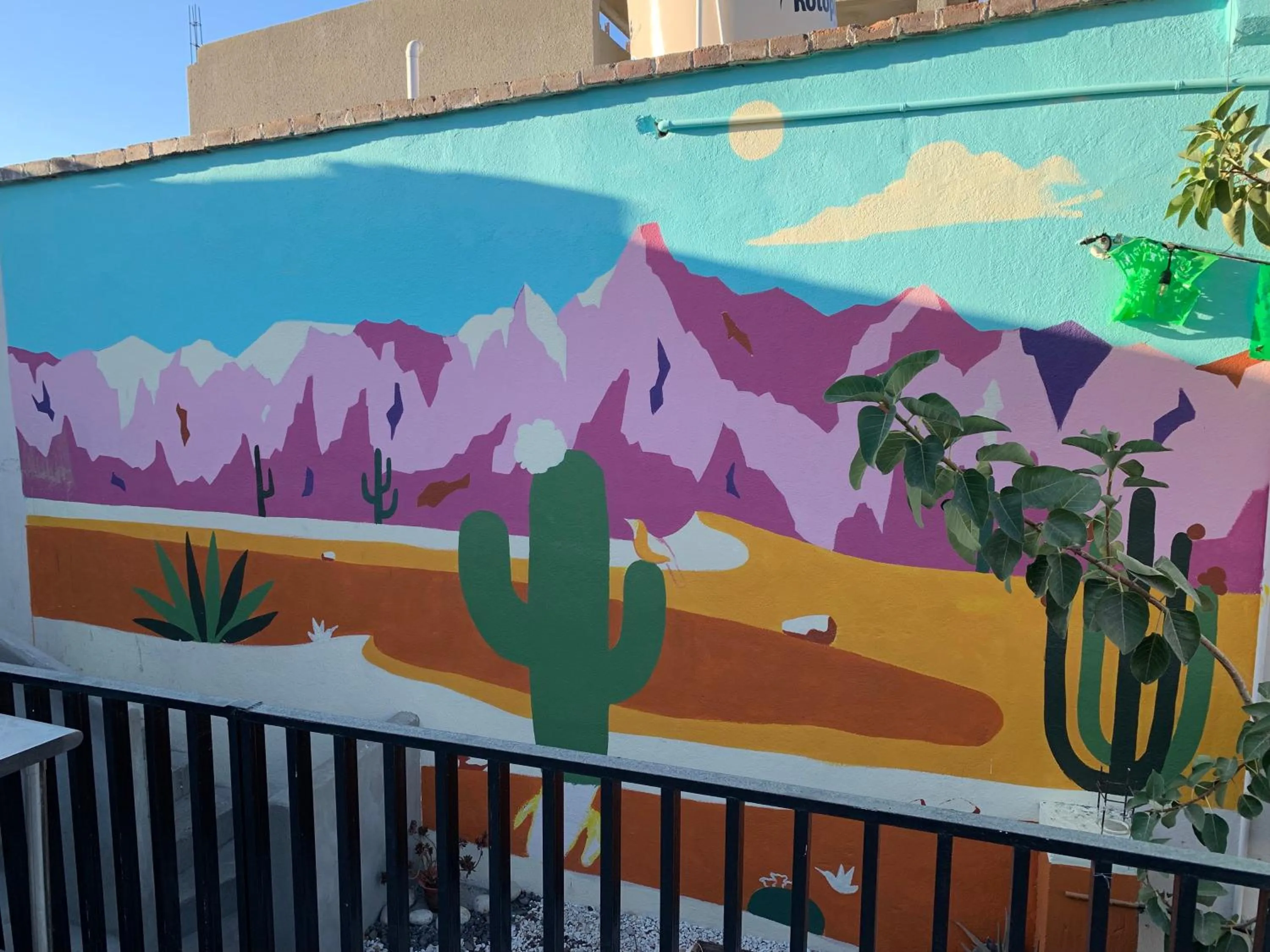 Balcony/Terrace in Desert Heart Hostel
