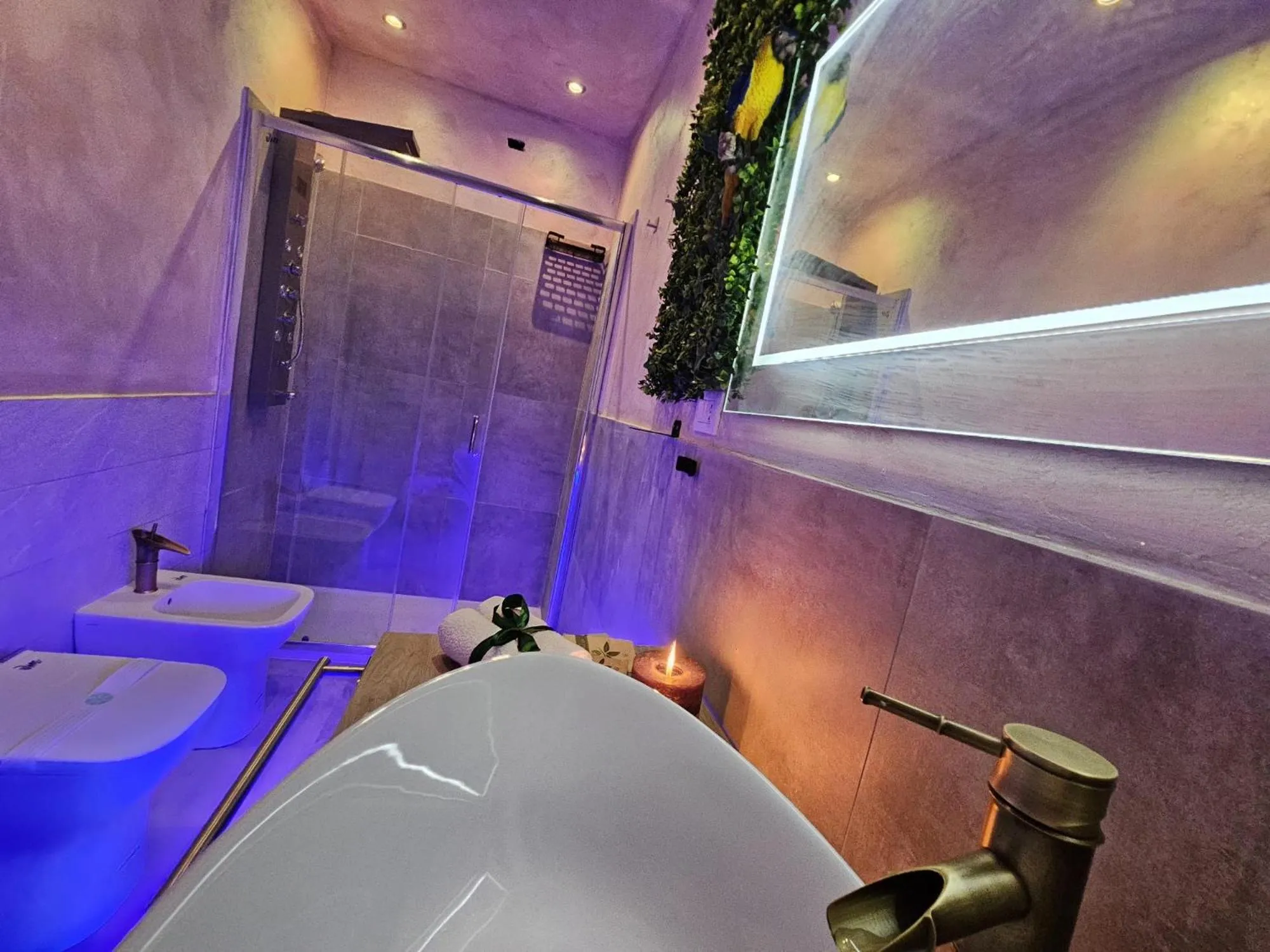 Shower in B&B Villa Maracujà