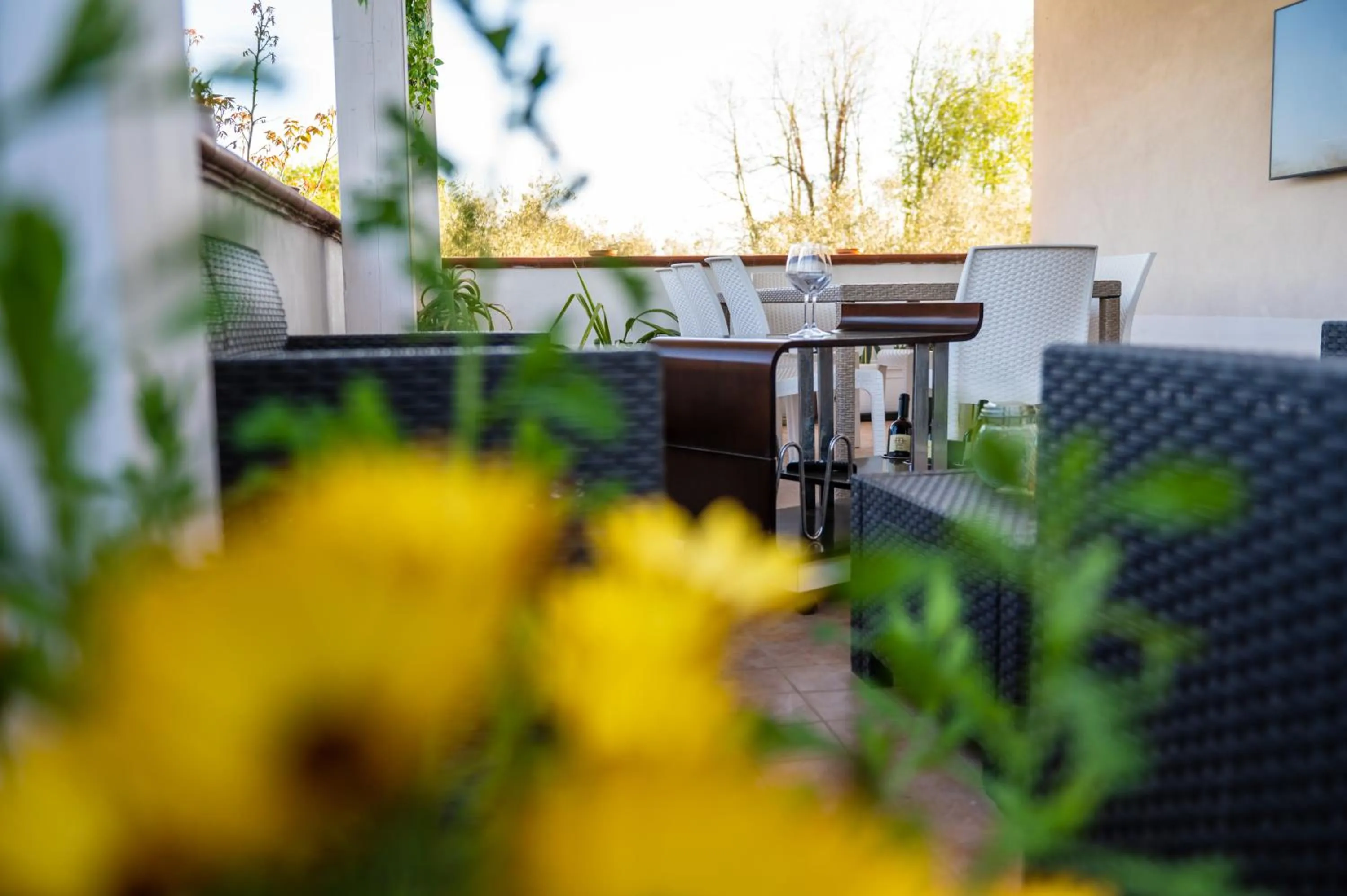 Patio in B&B Villa Maracujà