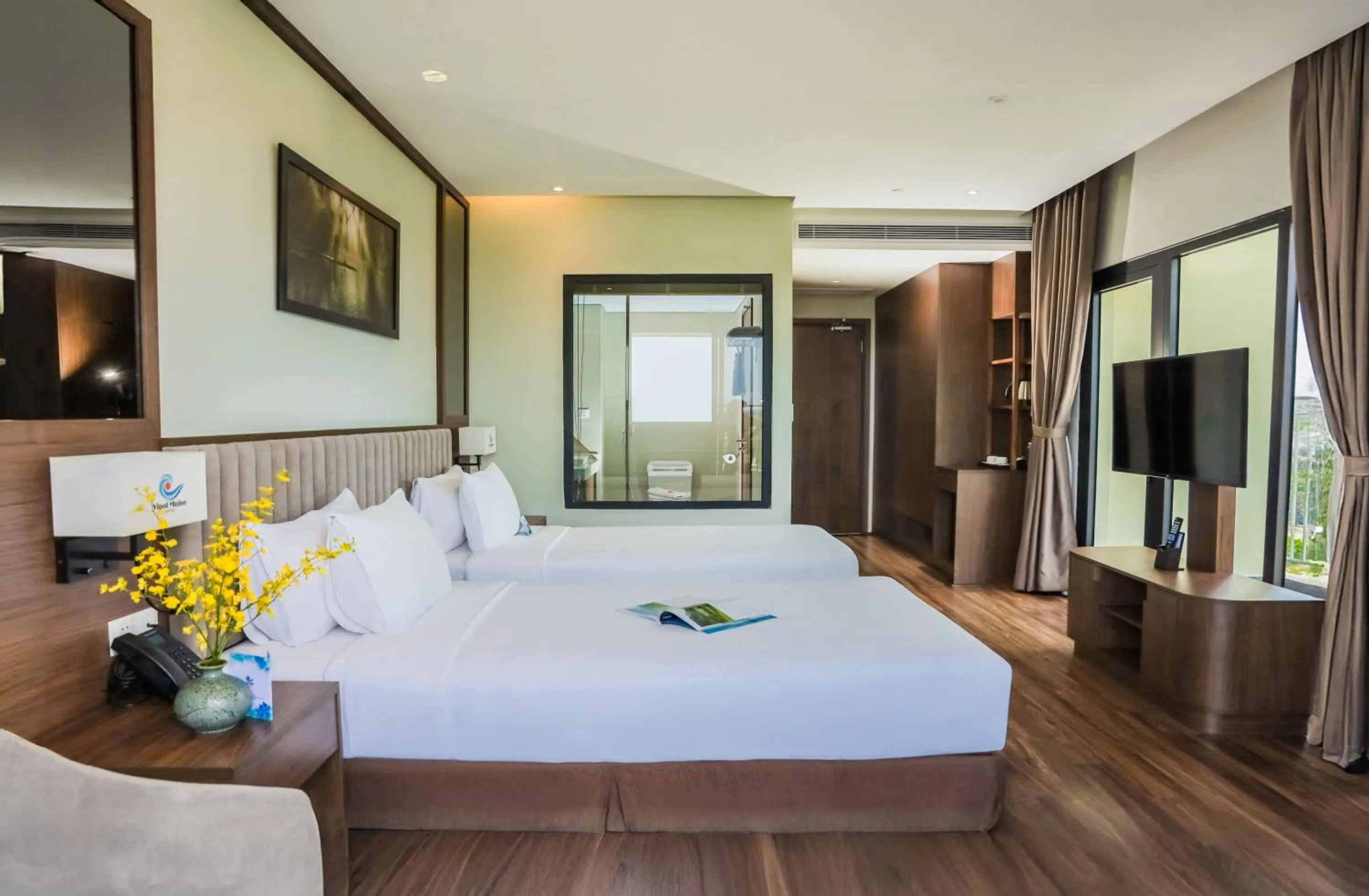 Bed in Vipol Mui Ne Hotel & Spa