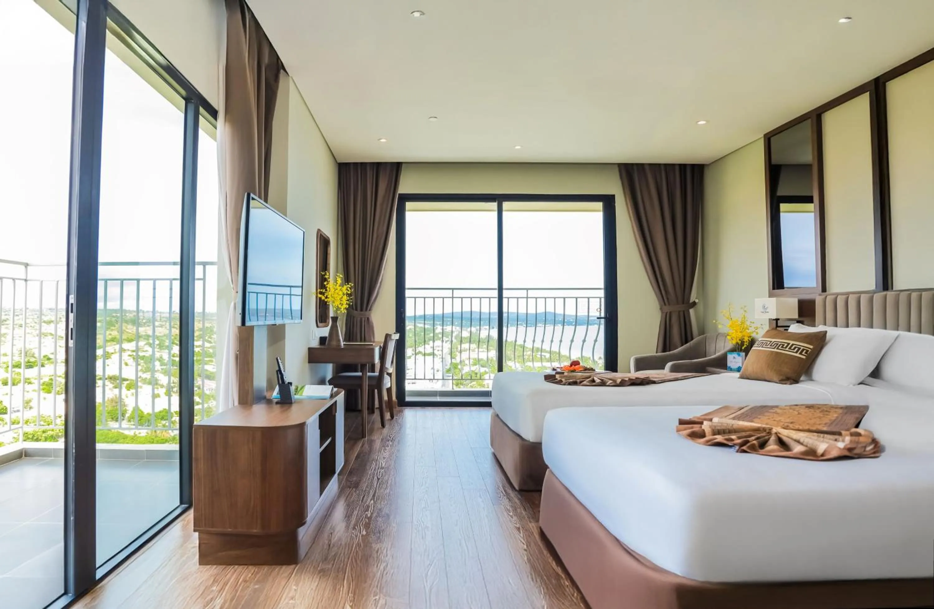 Bed in Vipol Mui Ne Hotel & Spa