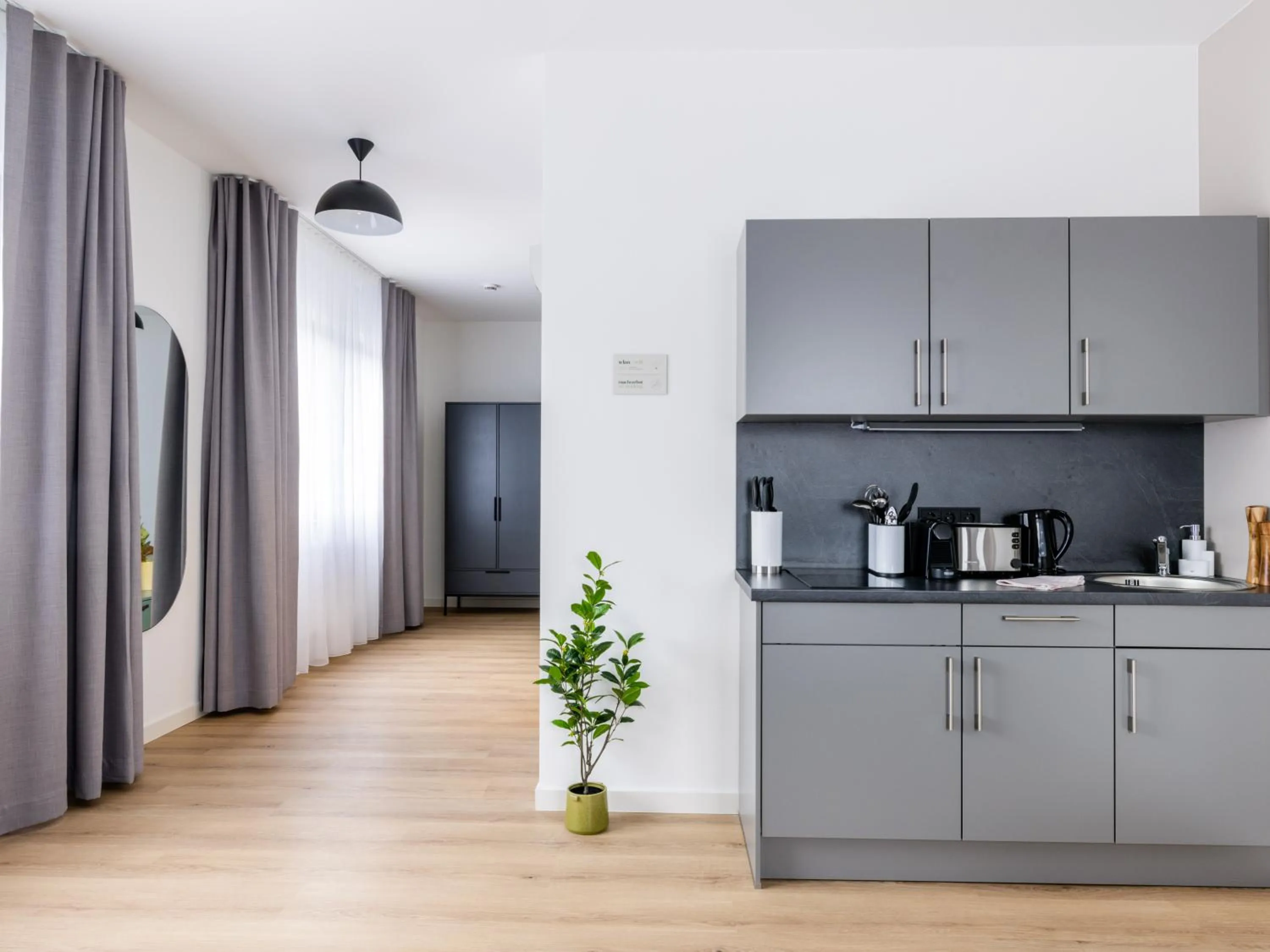 Kitchen or kitchenette in Limehome Bodenmais Bahnhofstraße