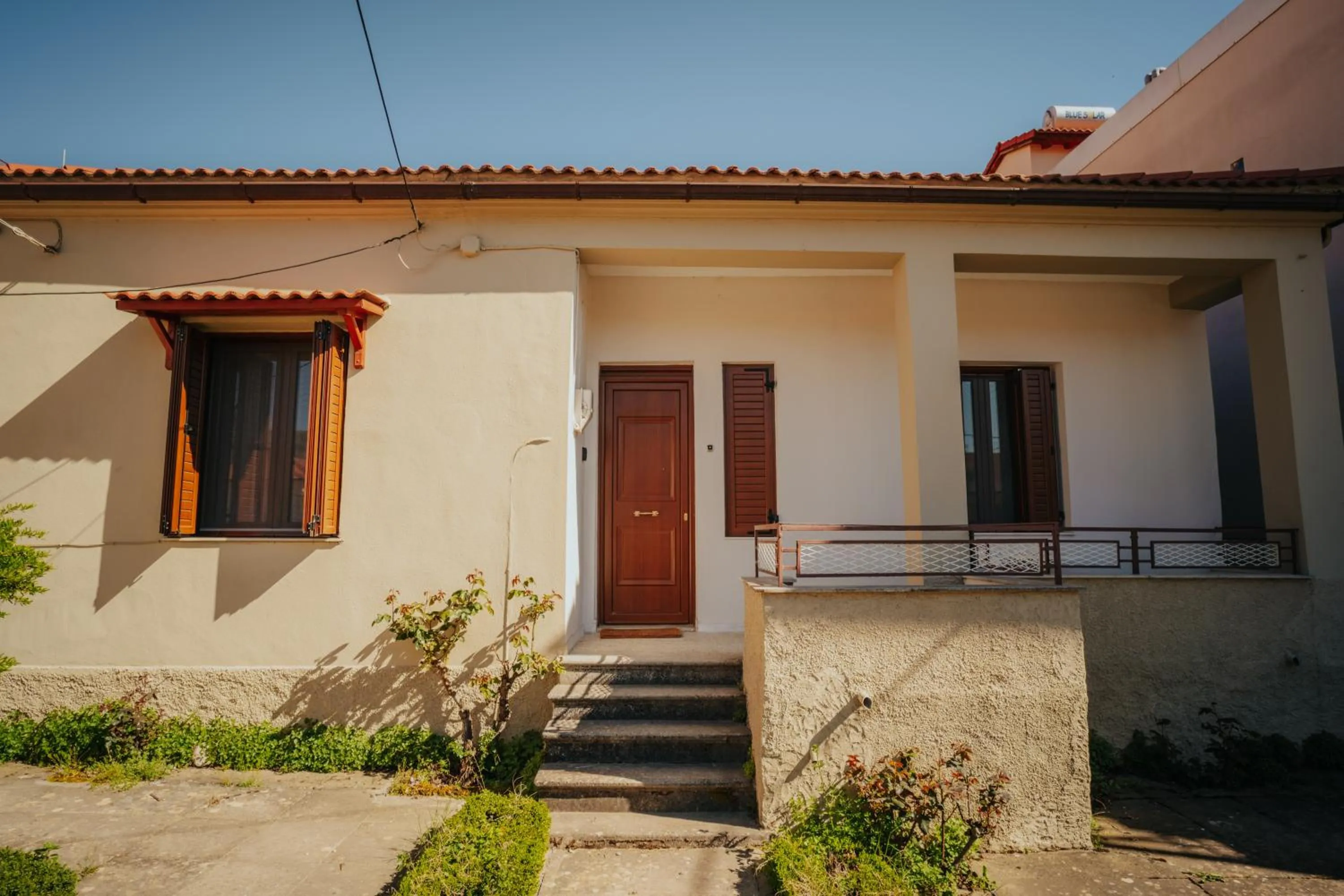 Facade/entrance in Kalavrita downtown 3 bedrm house for 6 pers by MPS