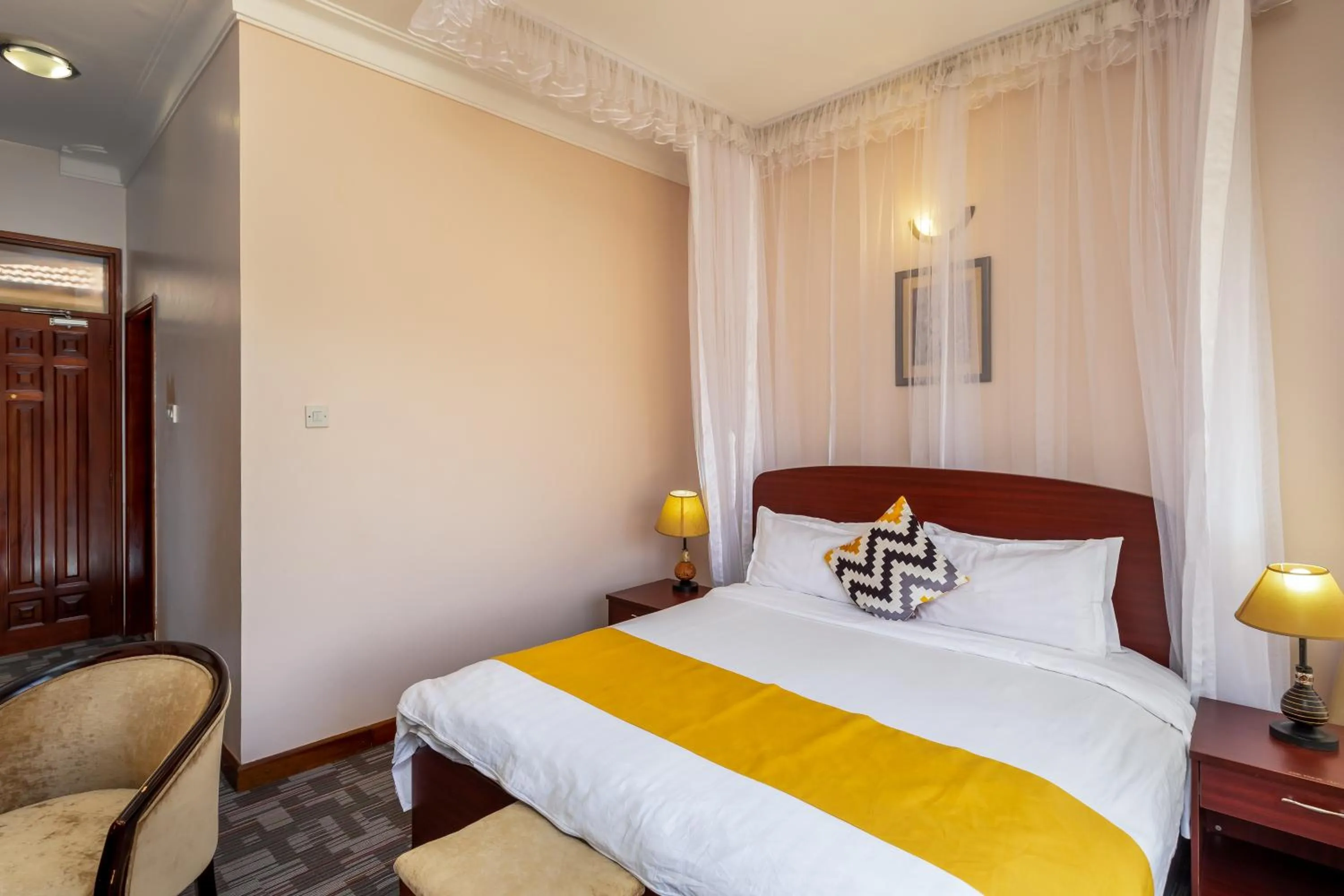 Bedroom in Entebbe Traveller's Hotel