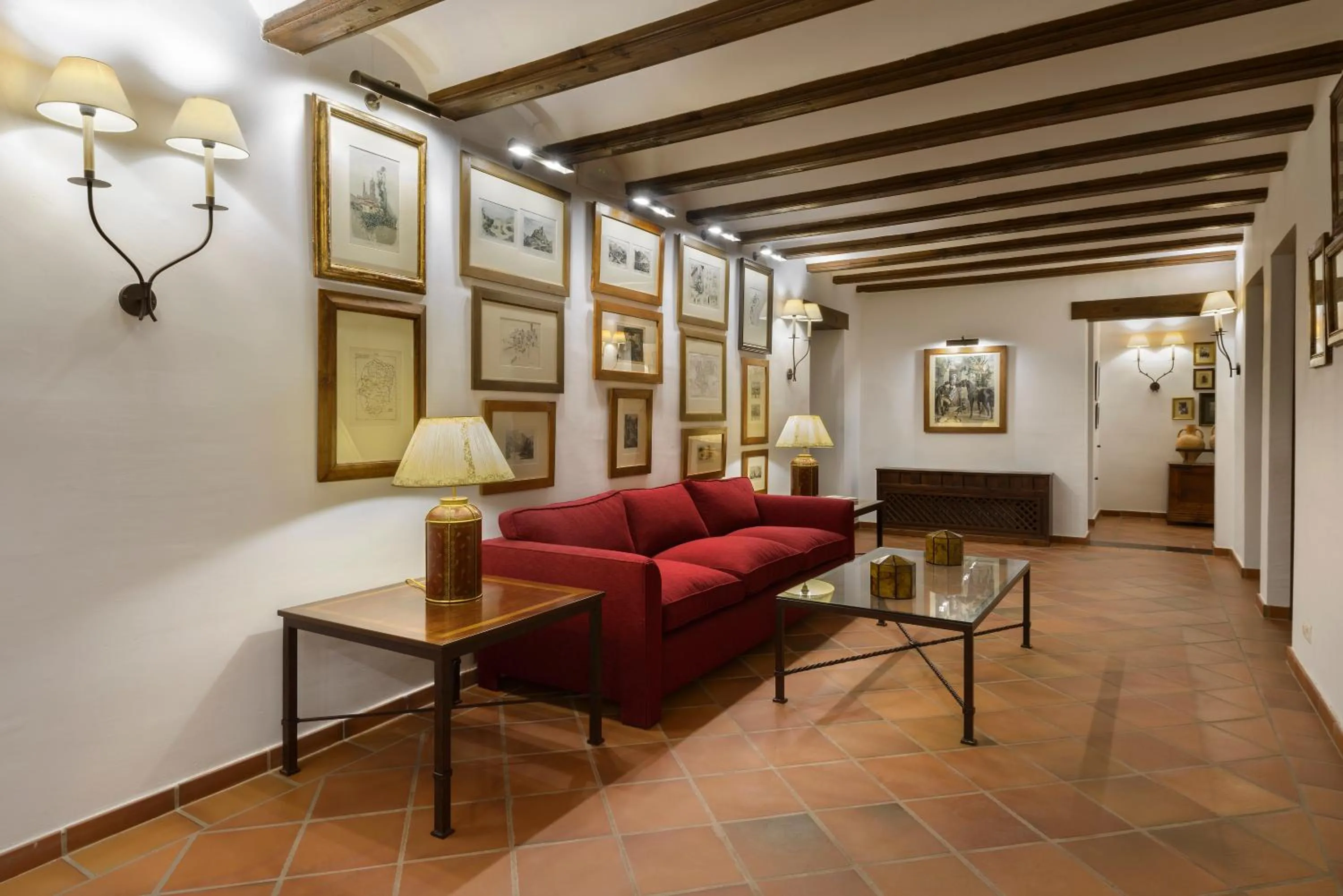 Seating area in Hotel Palacio Matutano-Daudén