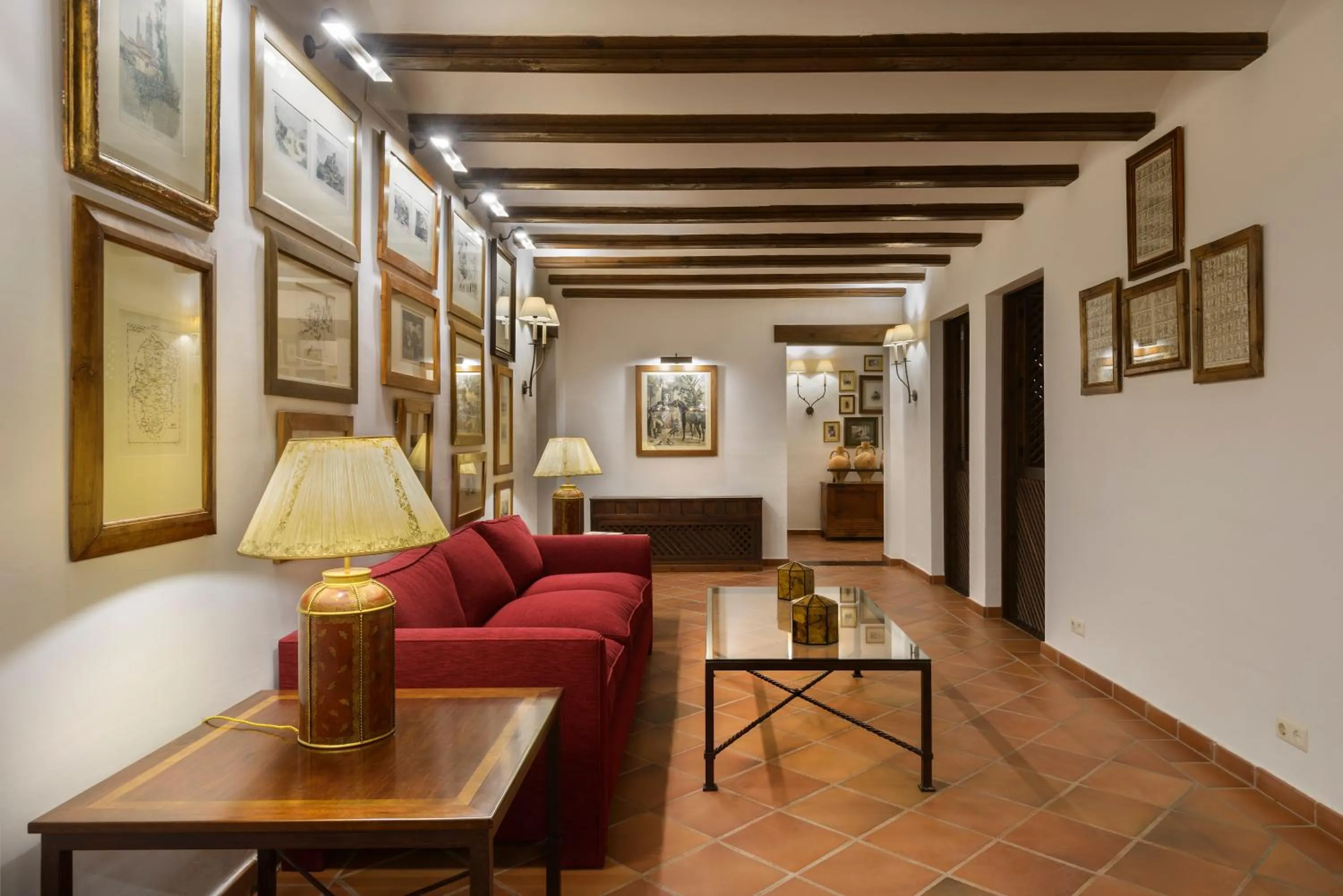 Seating area in Hotel Palacio Matutano-Daudén