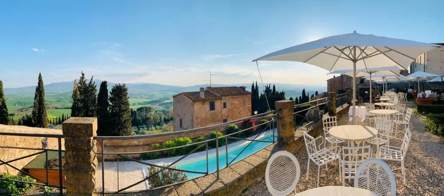 Pool view in Relais Il Chiostro Di Pienza