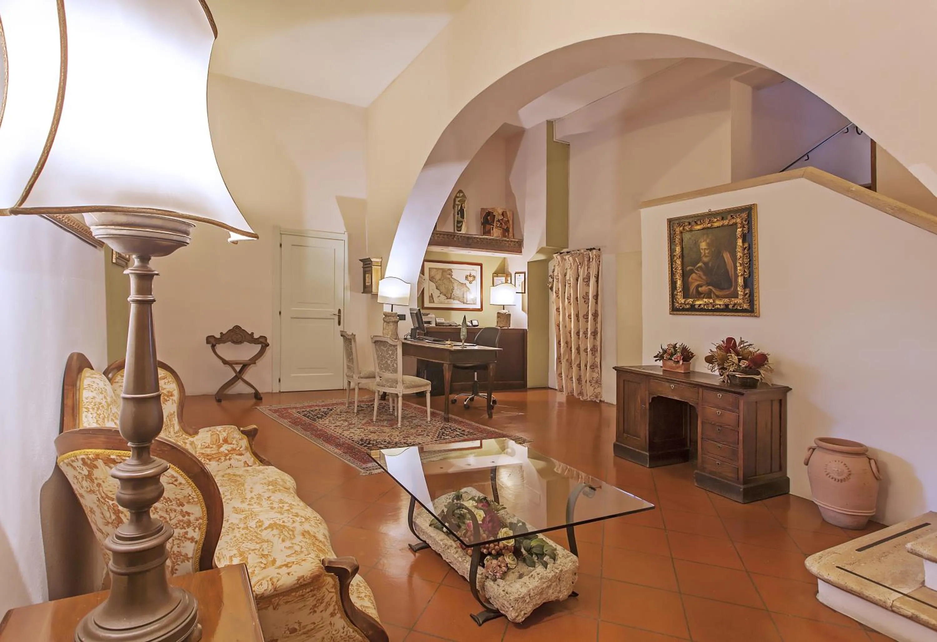 Lobby or reception in Relais Il Chiostro Di Pienza