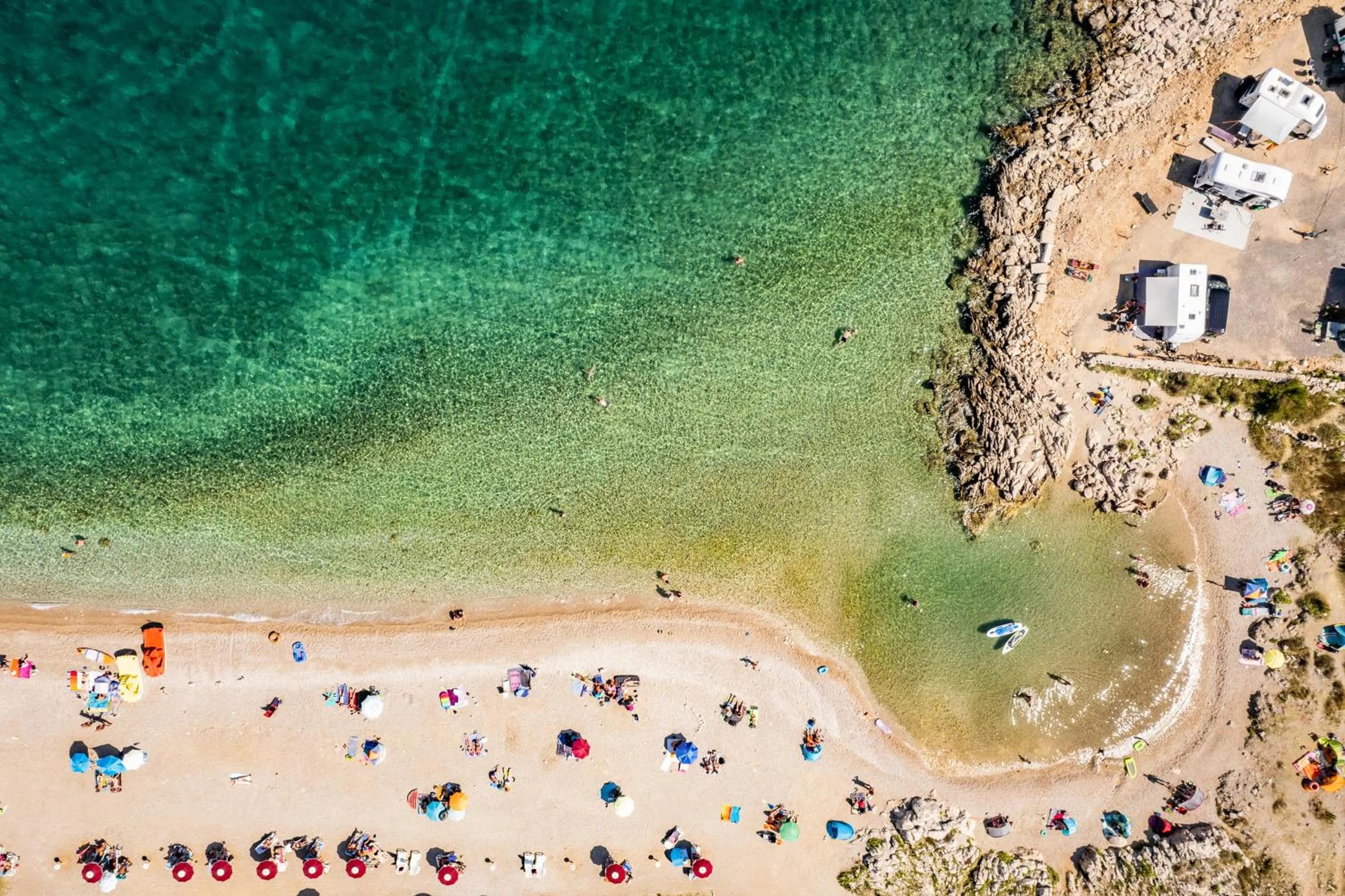 Bird's eye view in Mobile Homes Krk Silo