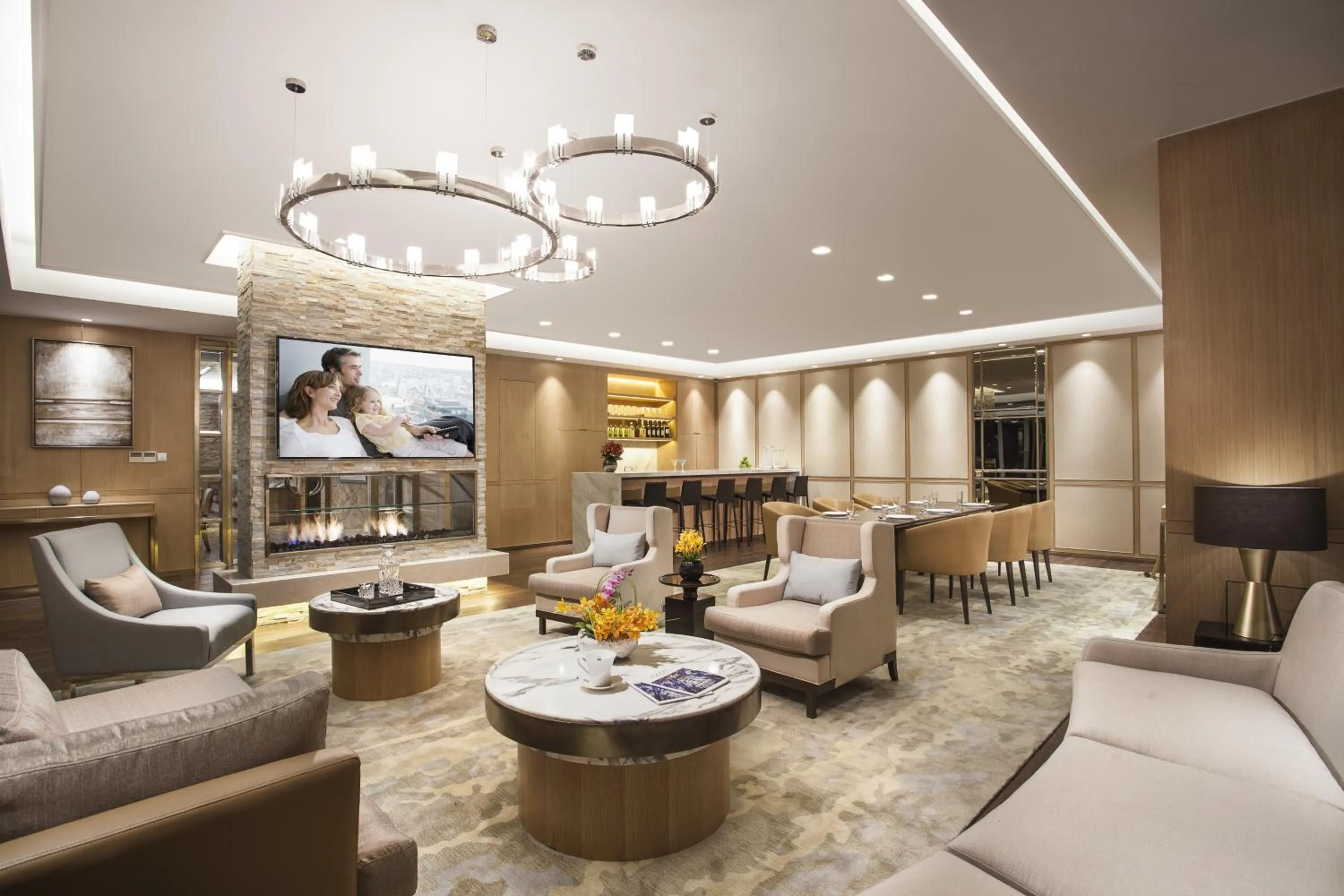 Lounge or bar in Somerset Grand Central Dalian