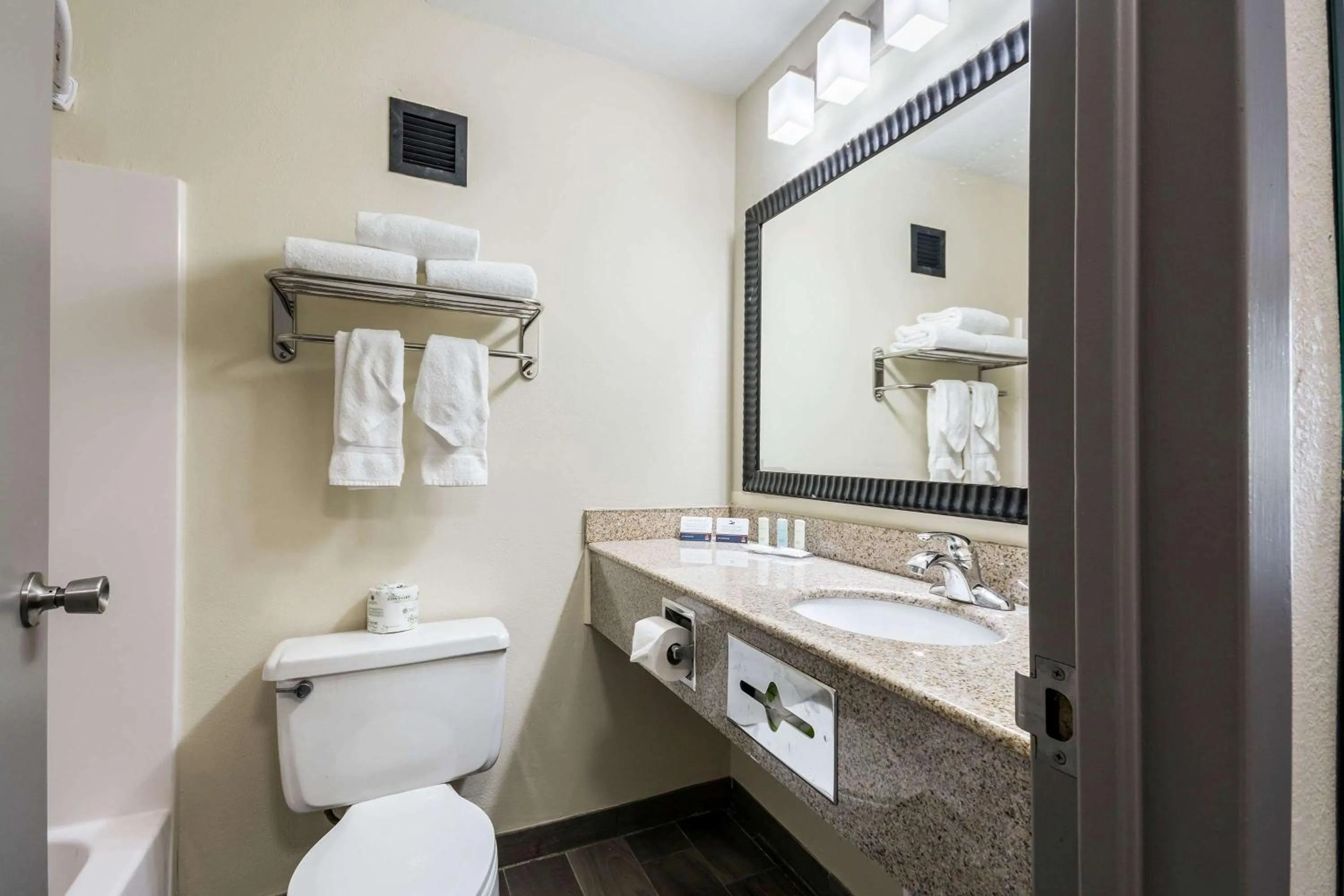 Bathroom in Baymont by Wyndham Oklahoma City Bricktown