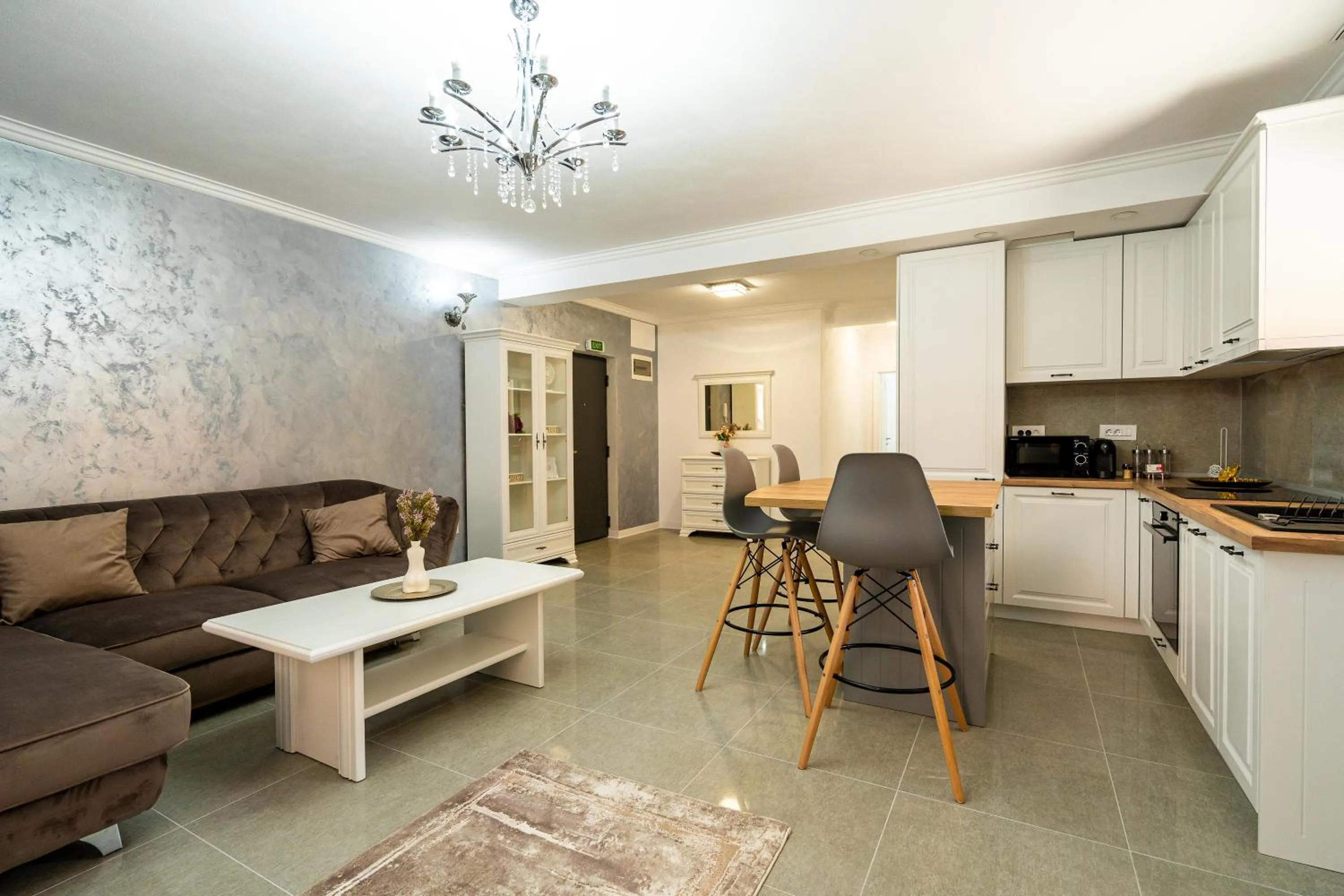 Kitchen or kitchenette in Armada Aparthotel