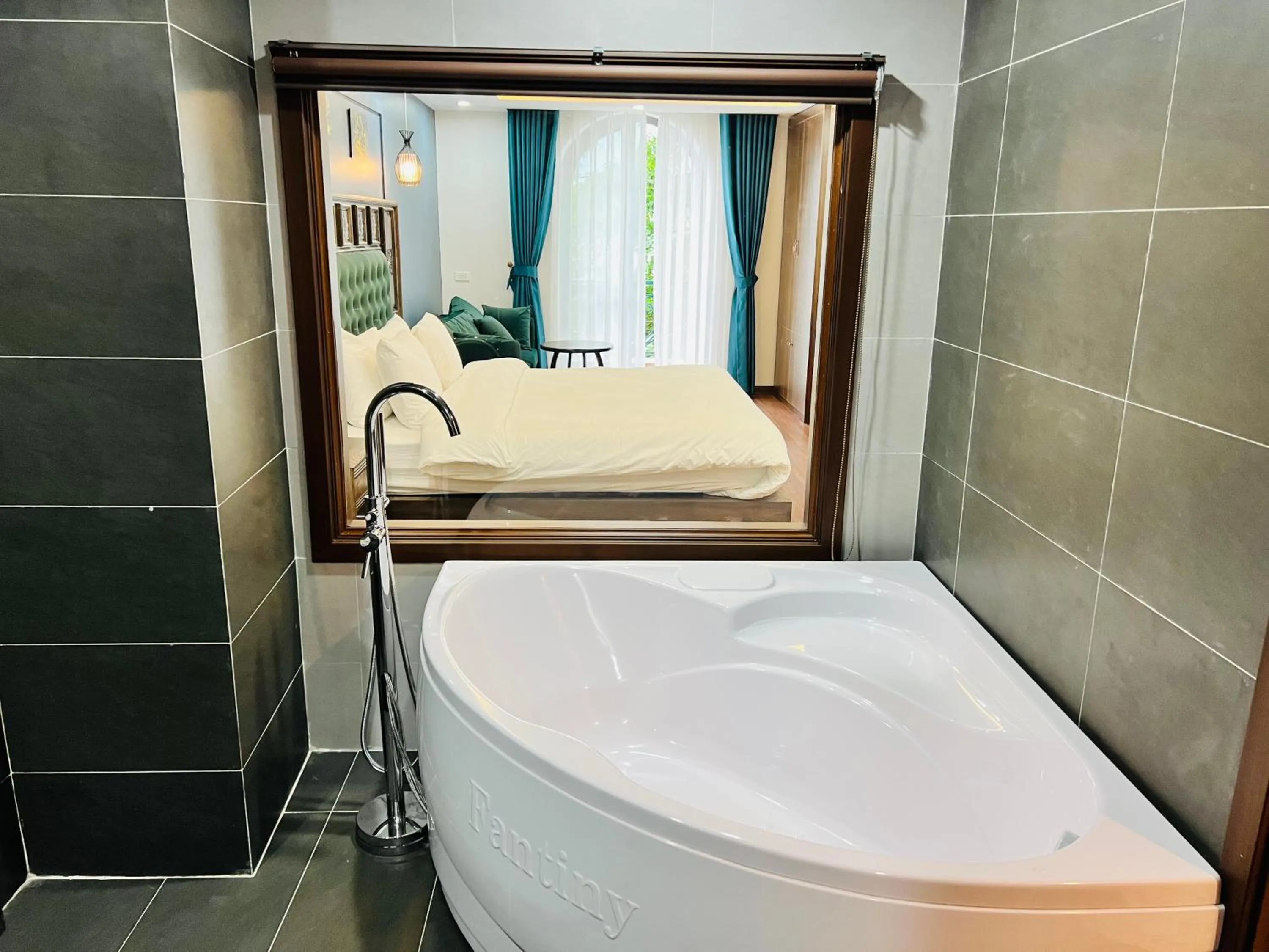 Bathroom, Bed in Sapa Grand Hills Hotel Apartments