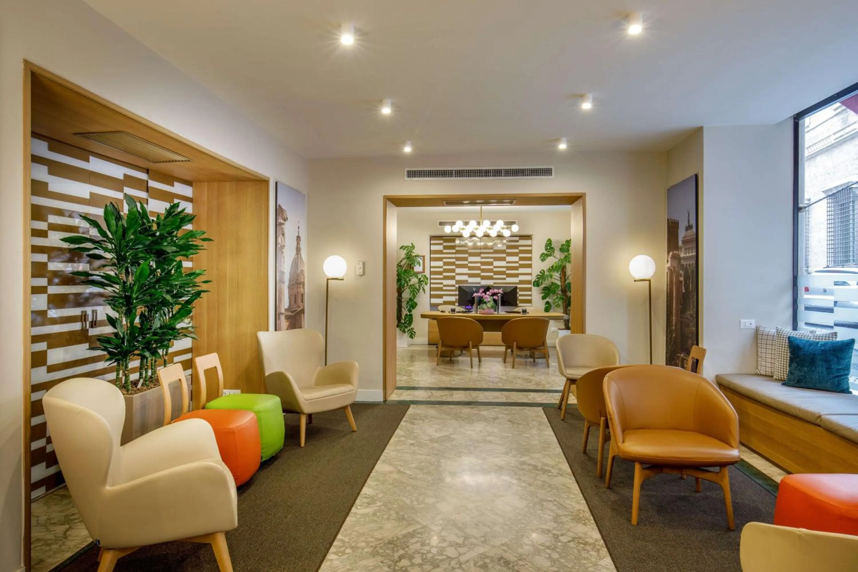 Lobby or reception in Cosmopolita Rome Colosseum, Tapestry Collection by Hilton