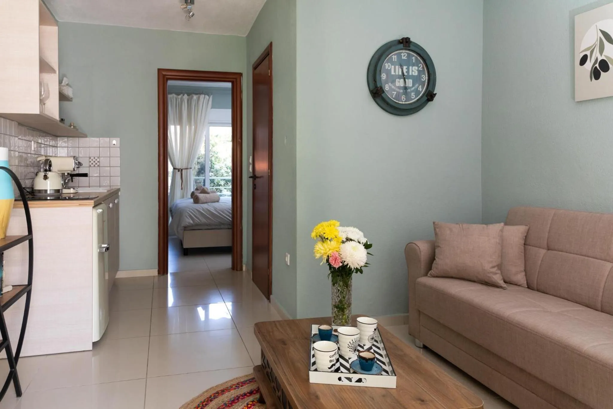 Living room in Arsas Suites