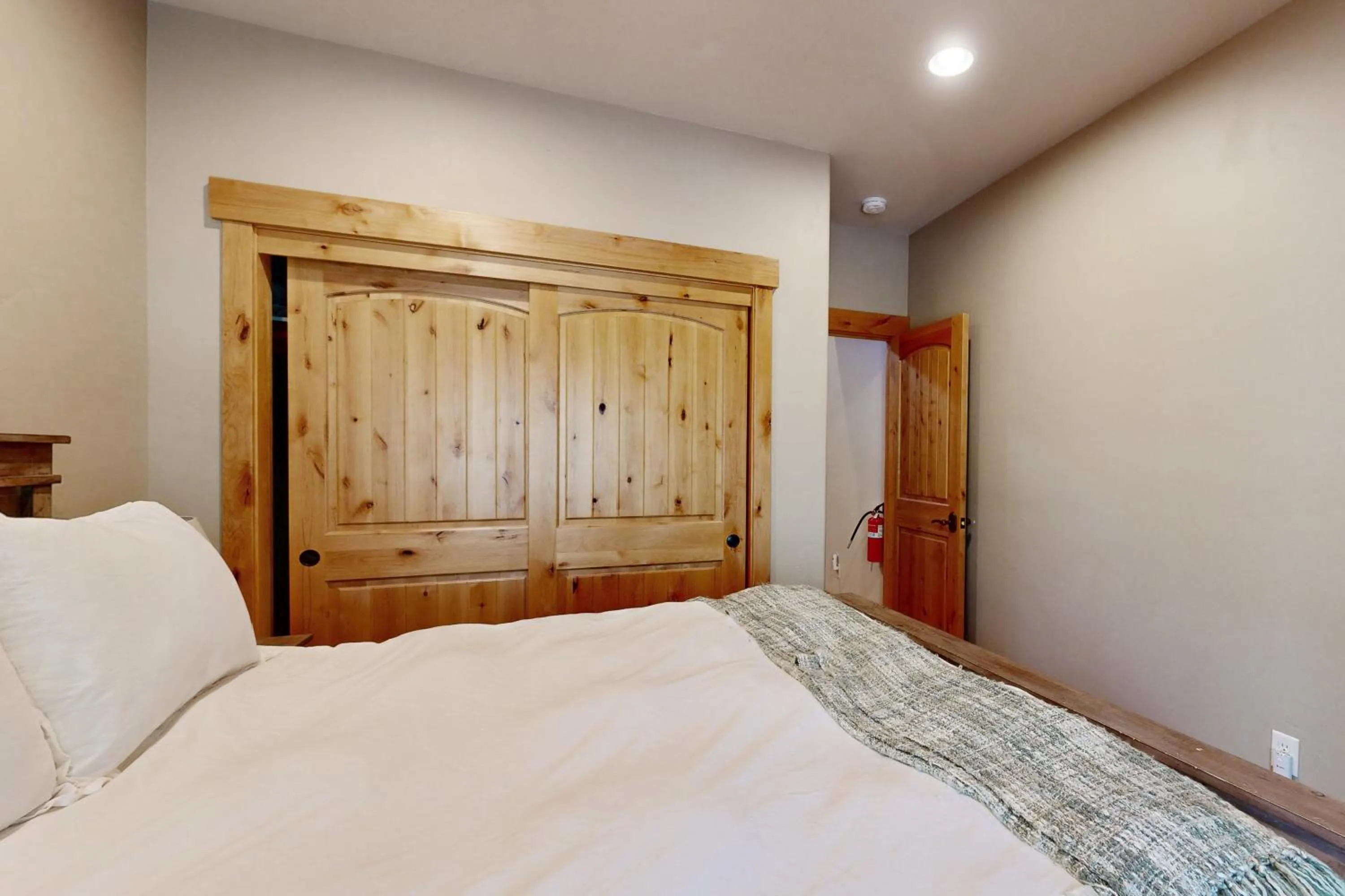 Bed in Walk-Friendly Truckee House