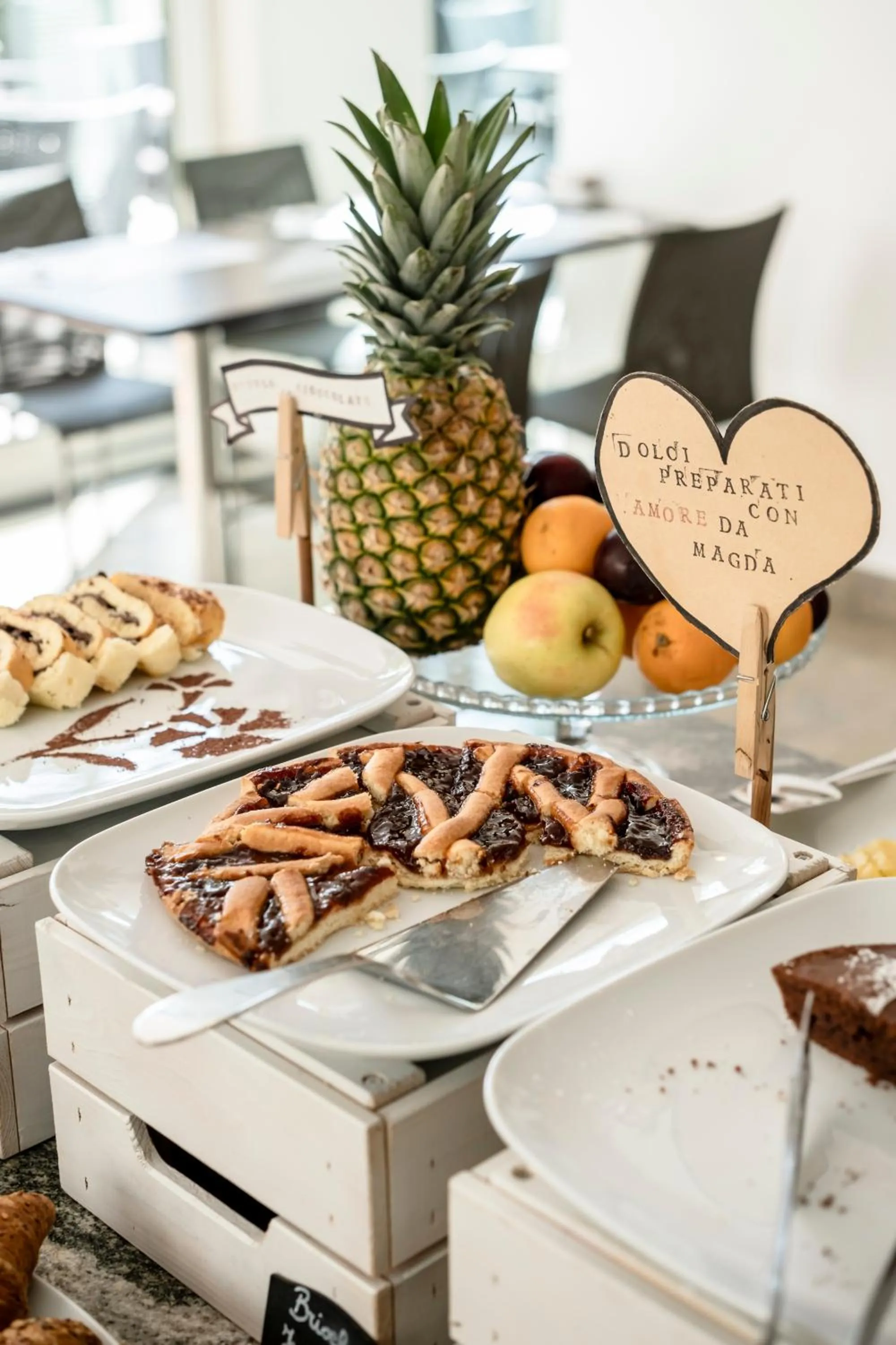 Buffet breakfast in Hotel Cristallo