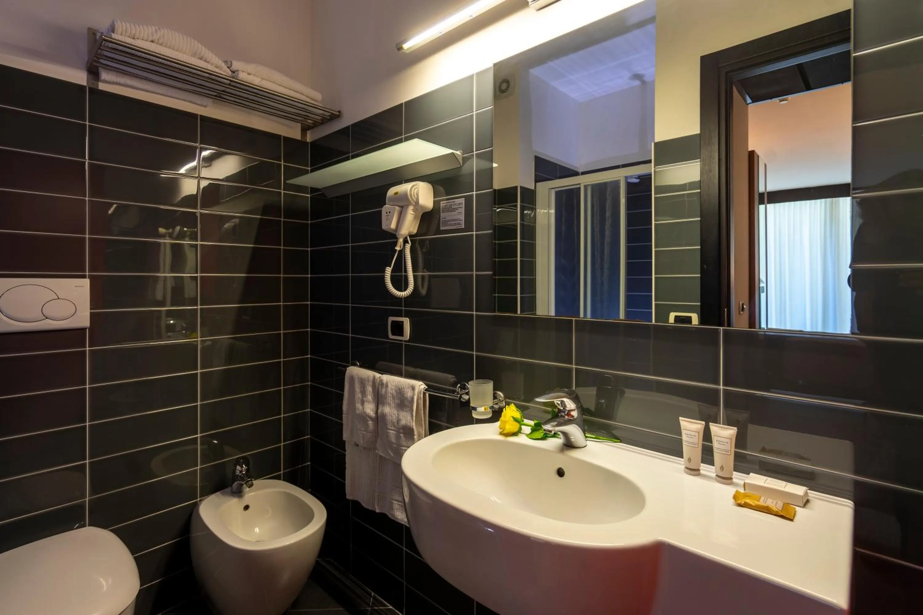 Shower in Hotel Cristallo