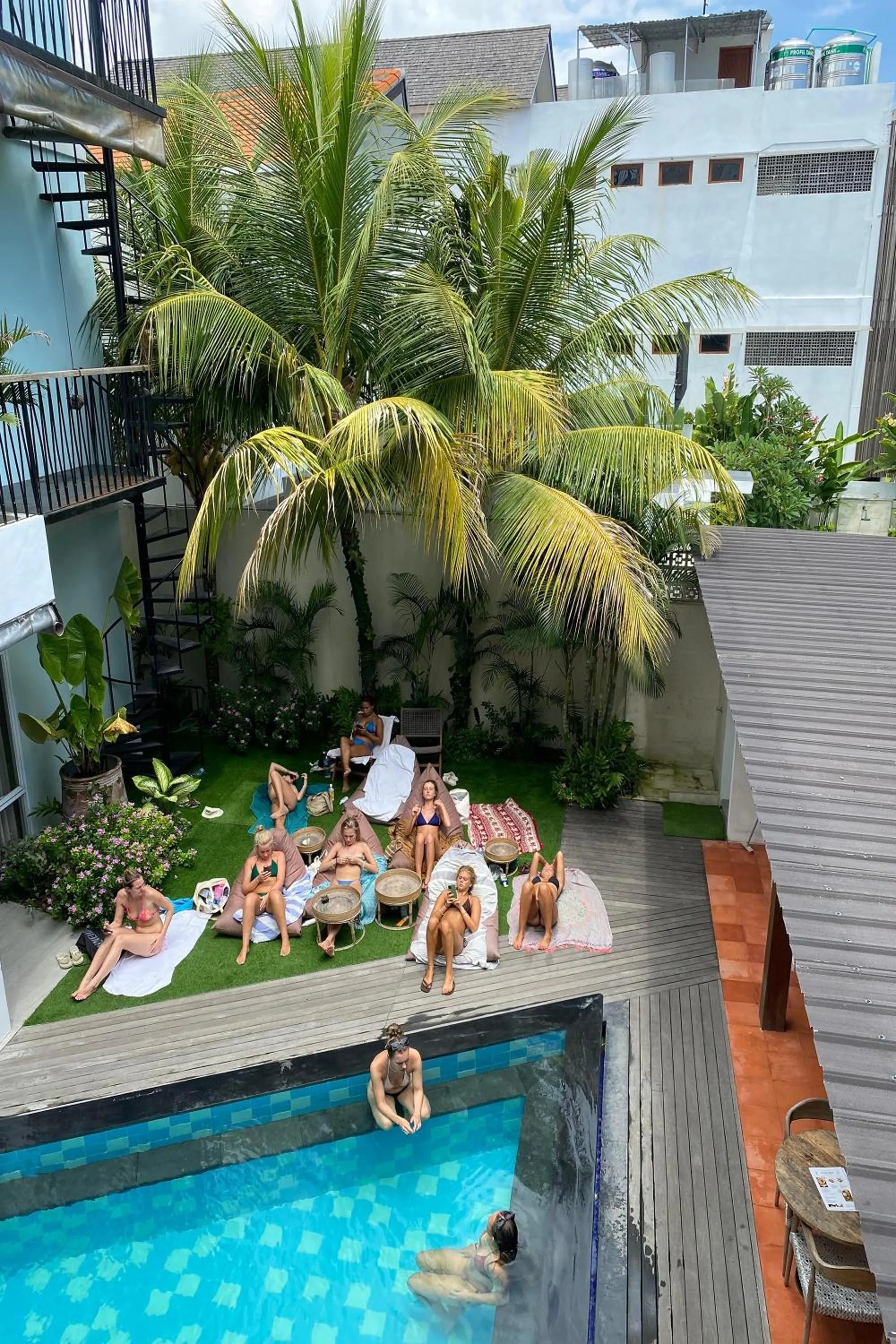 Swimming pool in Coco & Pineapple Pants Hostel