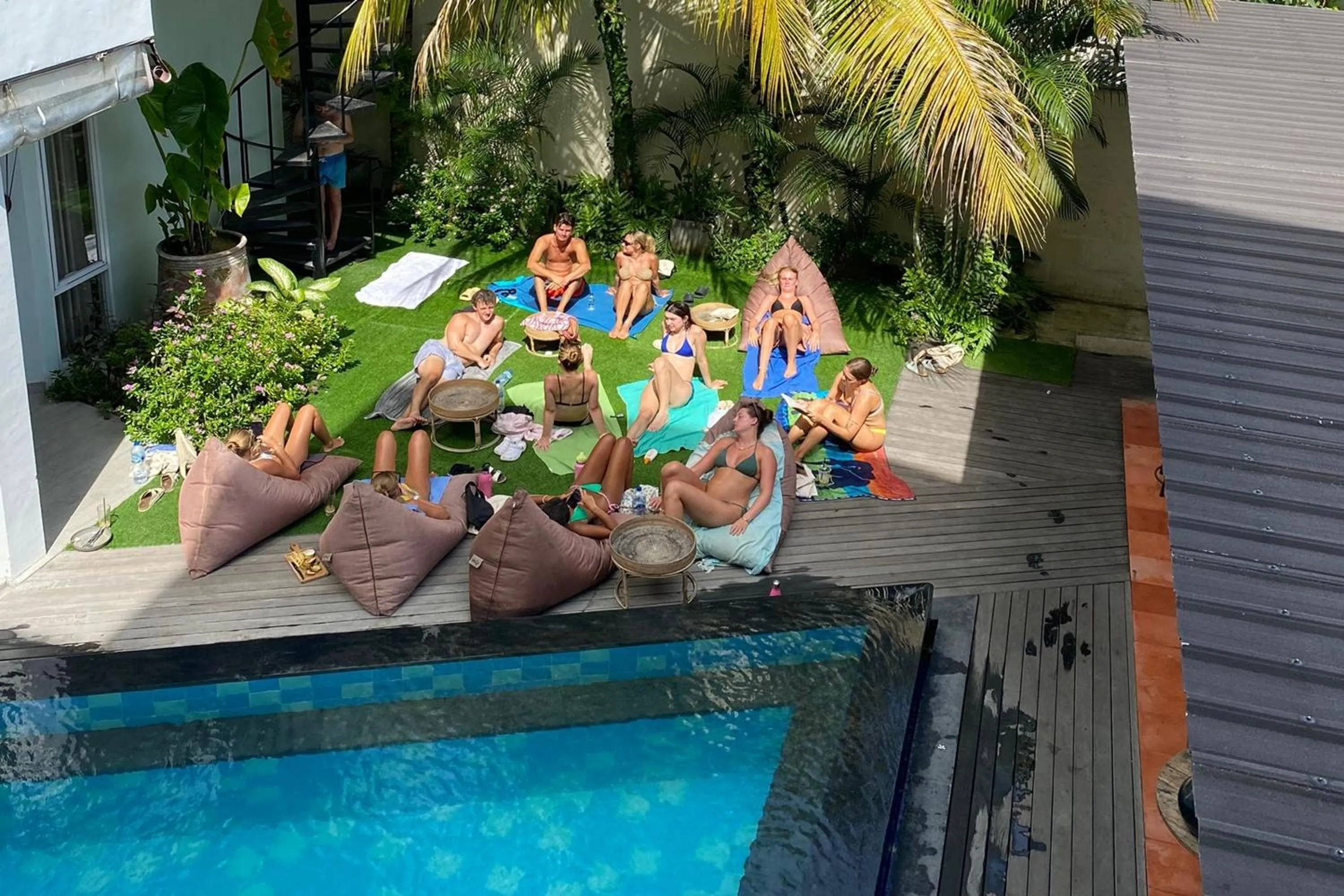 Swimming pool in Coco & Pineapple Pants Hostel