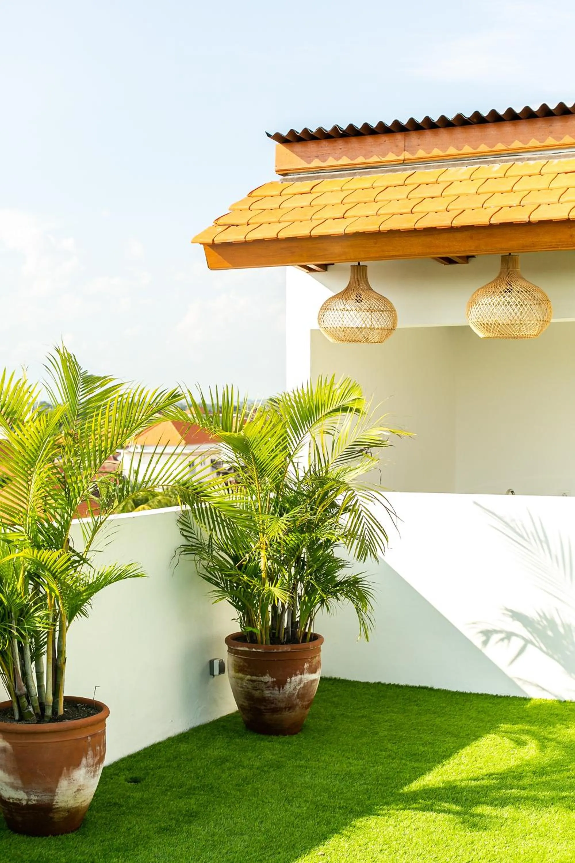 Decorative detail in Coco & Pineapple Pants Hostel