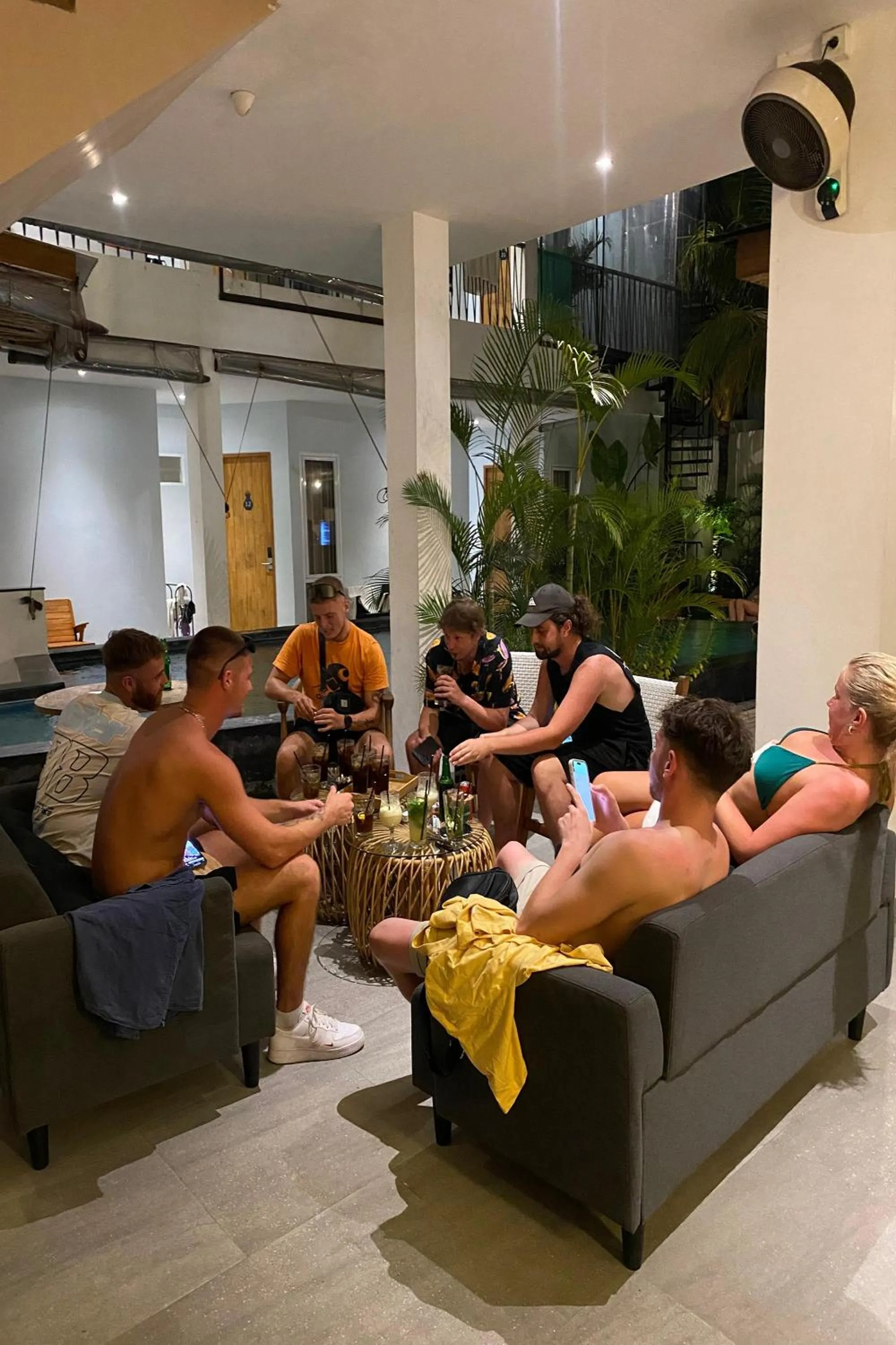 group of guests in Coco & Pineapple Pants Hostel