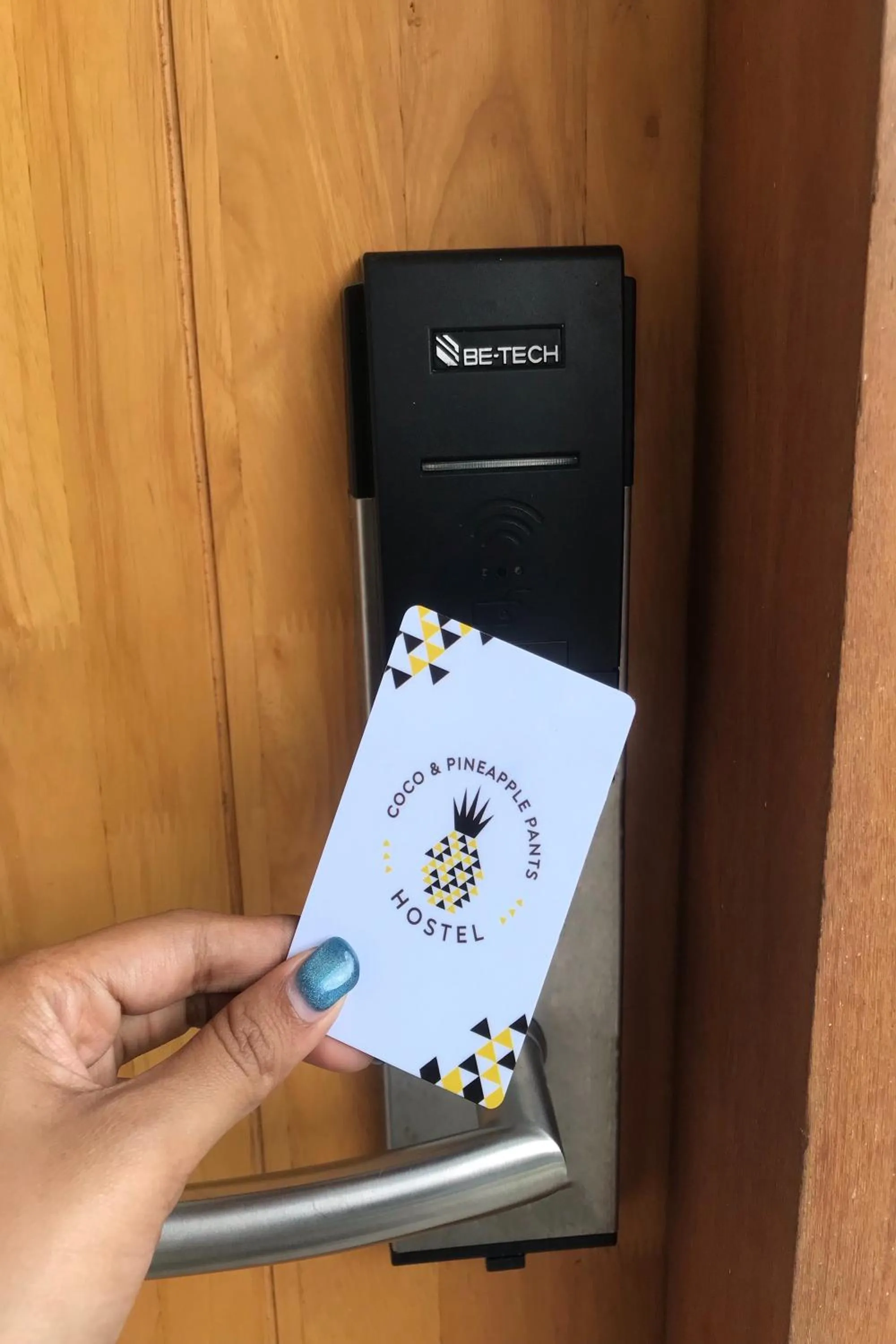 Decorative detail in Coco & Pineapple Pants Hostel