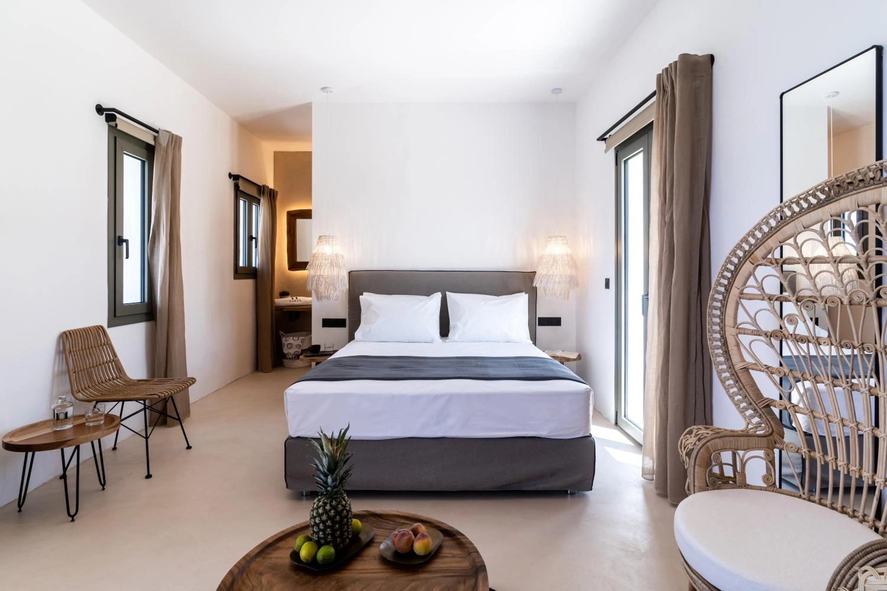 Bed in PAREA Paros - Adults Only