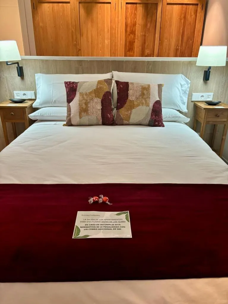 Bed in Apartamentos Turísticos La Plaza