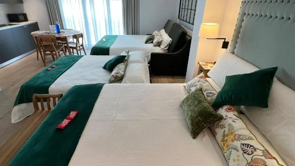 Bed in Apartamentos Turísticos La Plaza