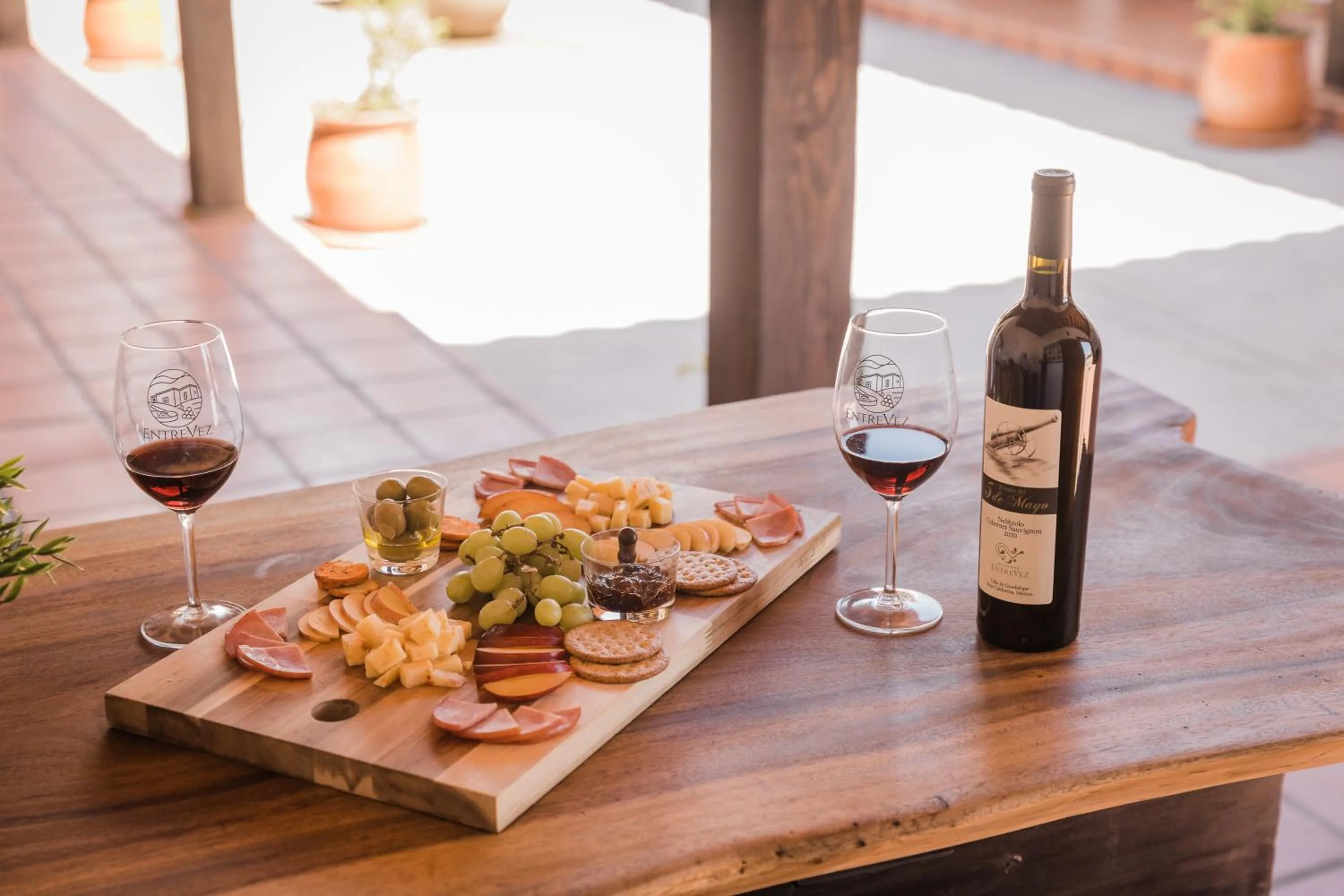 Food and drinks in Casa Entrevez