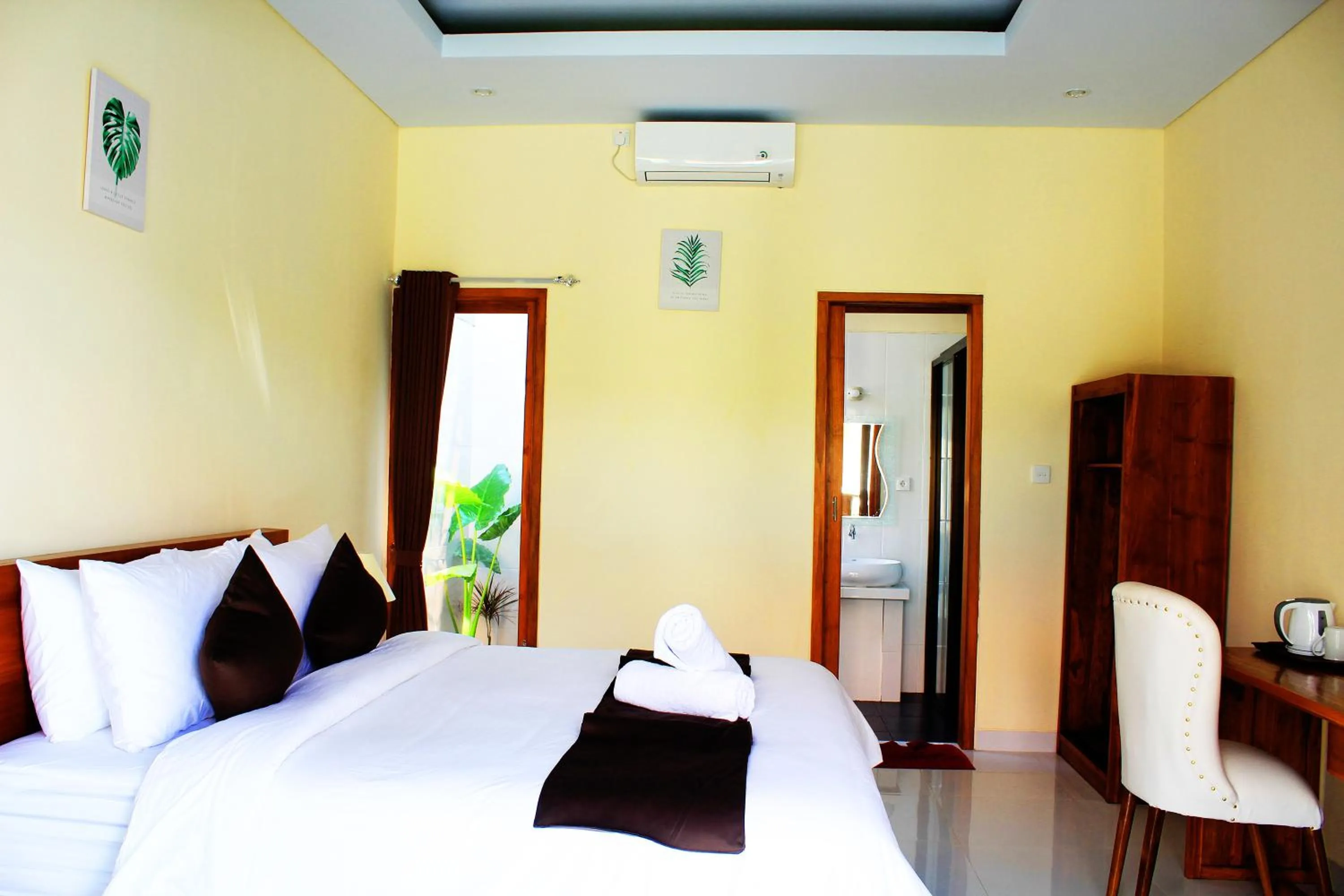 Bed in La Mogi Cottage