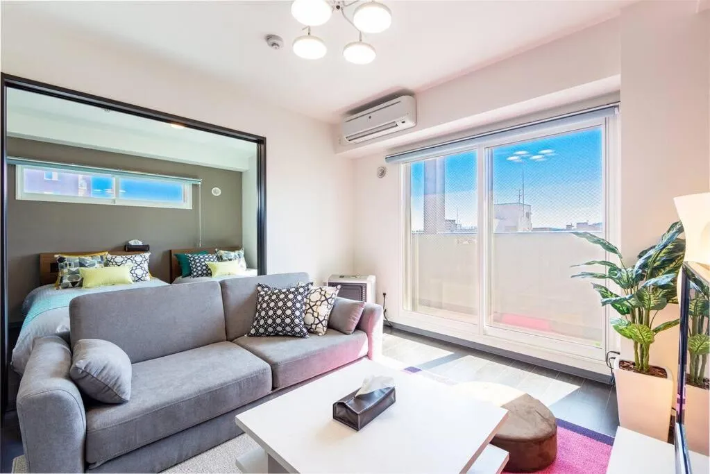 Living room, Bed in EDIFICE