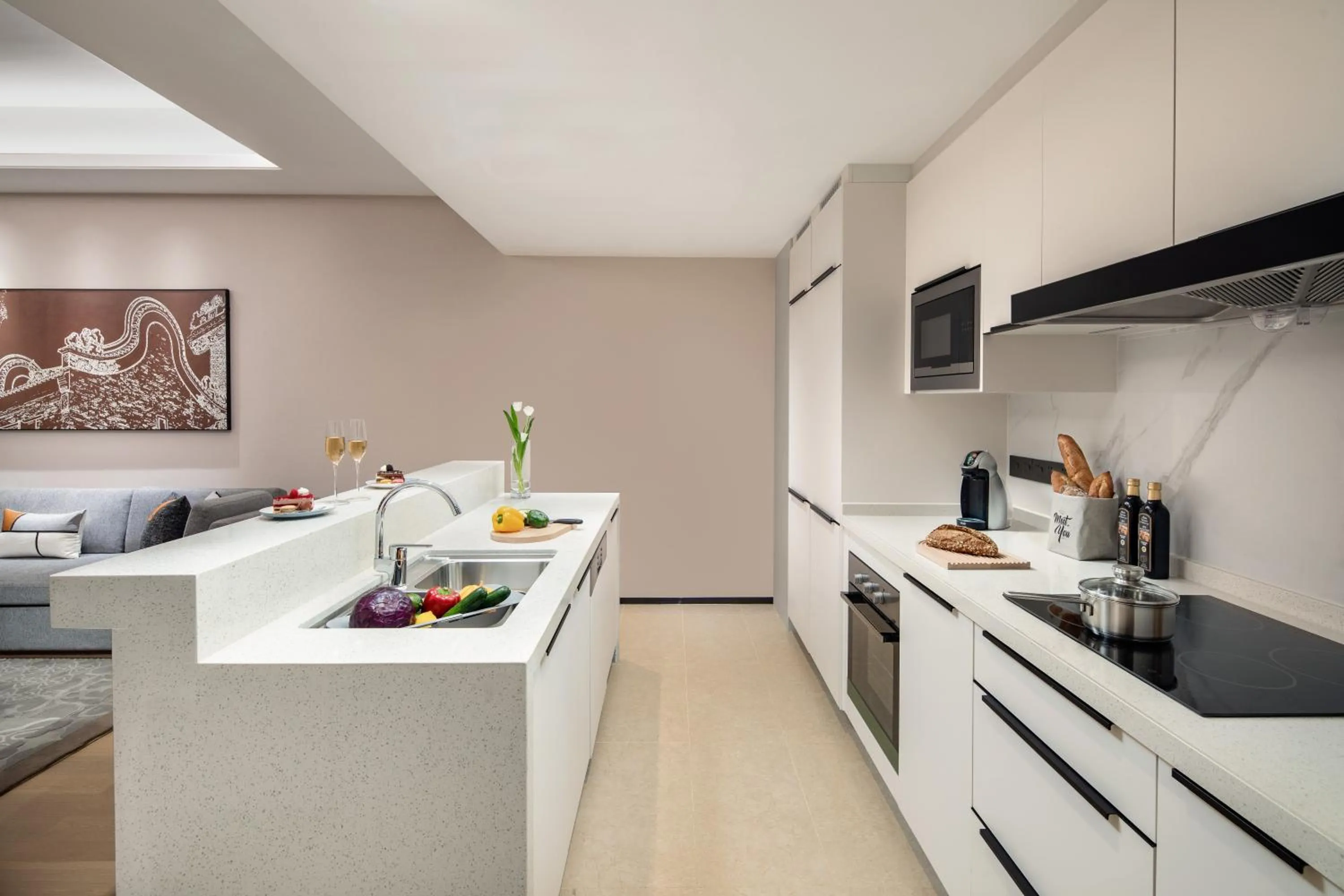Kitchen or kitchenette in Ascott M-City Foshan